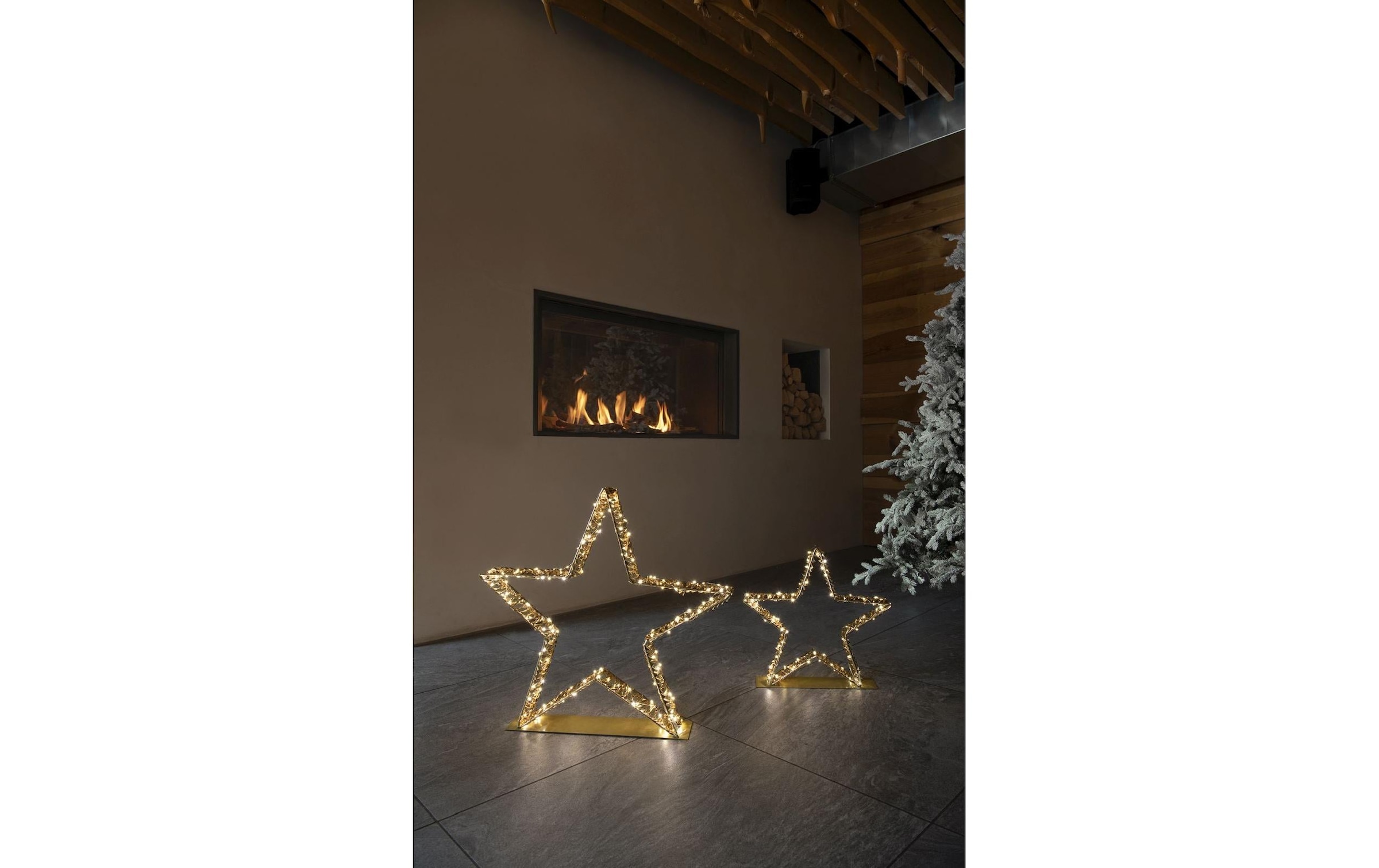 STT LED Dekofigur »Glamour star standing, 40 cm« Warmweiss