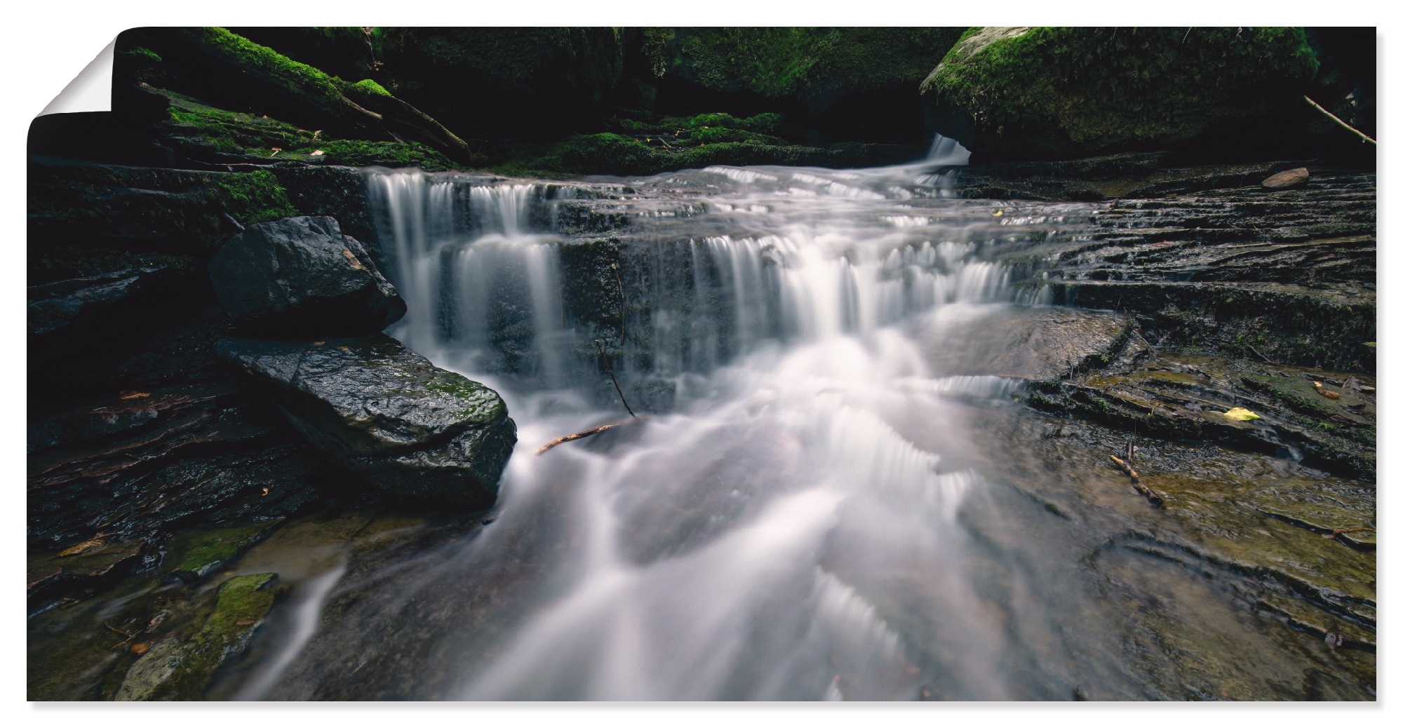 Image of Artland Wandbild »Klingelbachschlucht«, Gewässer, (1 St.), in vielen Grössen & Produktarten - Alubild / Outdoorbild für den Aussenbereich, Leinwandbild, Poster, Wandaufkleber / Wandtattoo auch für Badezimmer geeignet bei Ackermann Versand Schweiz