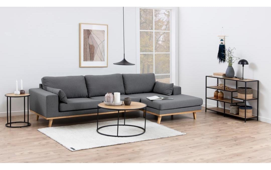 AC Design Beistelltisch Metallgestell im modernen Industrie-Look, rund, T: 40 x H: 55 cm