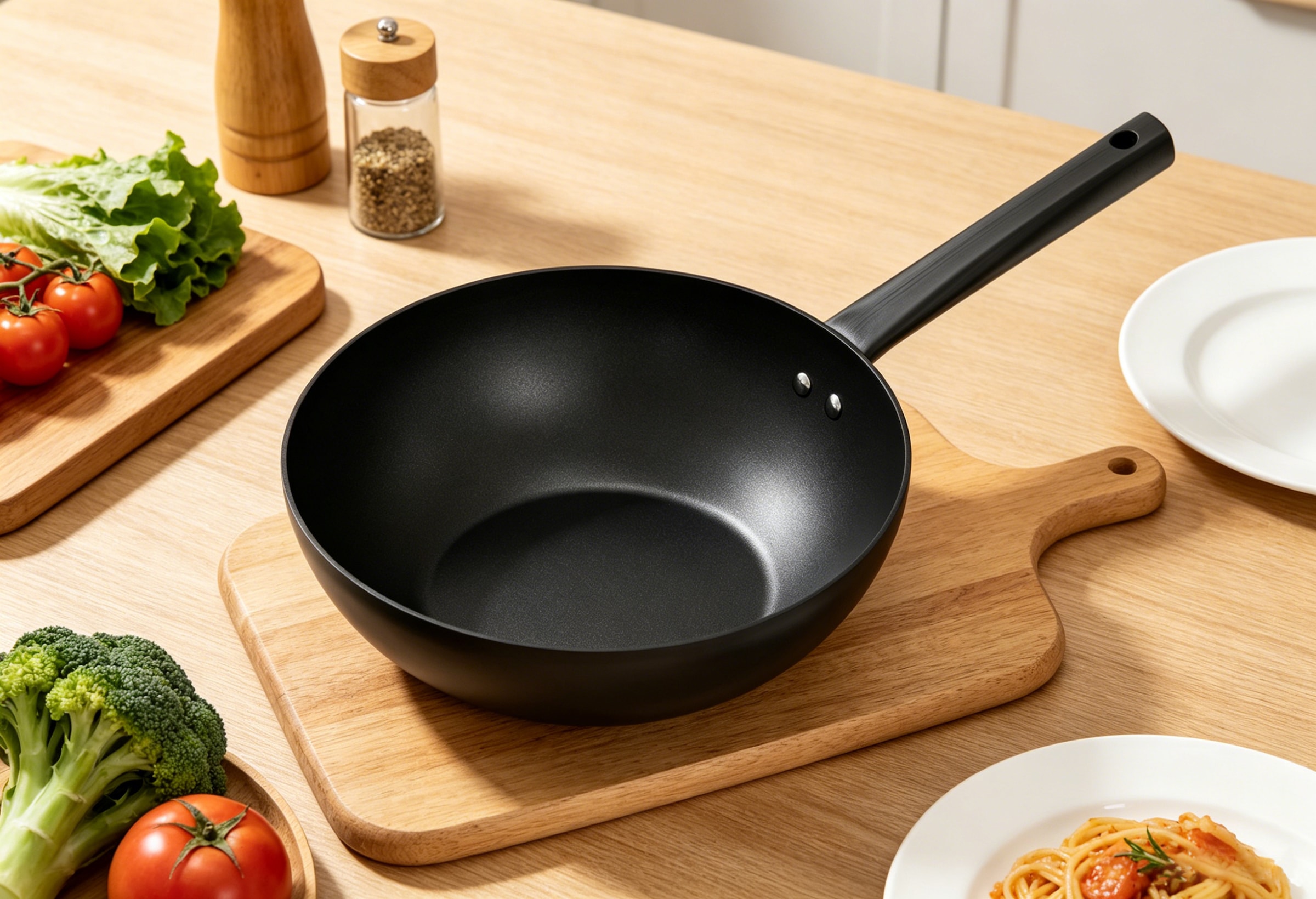 Hanseatic »ALU BASIC« Aluminium 1 tlg. poêle avec revêtement antiadhésif, pour tous types de cuisinières, y compris induction