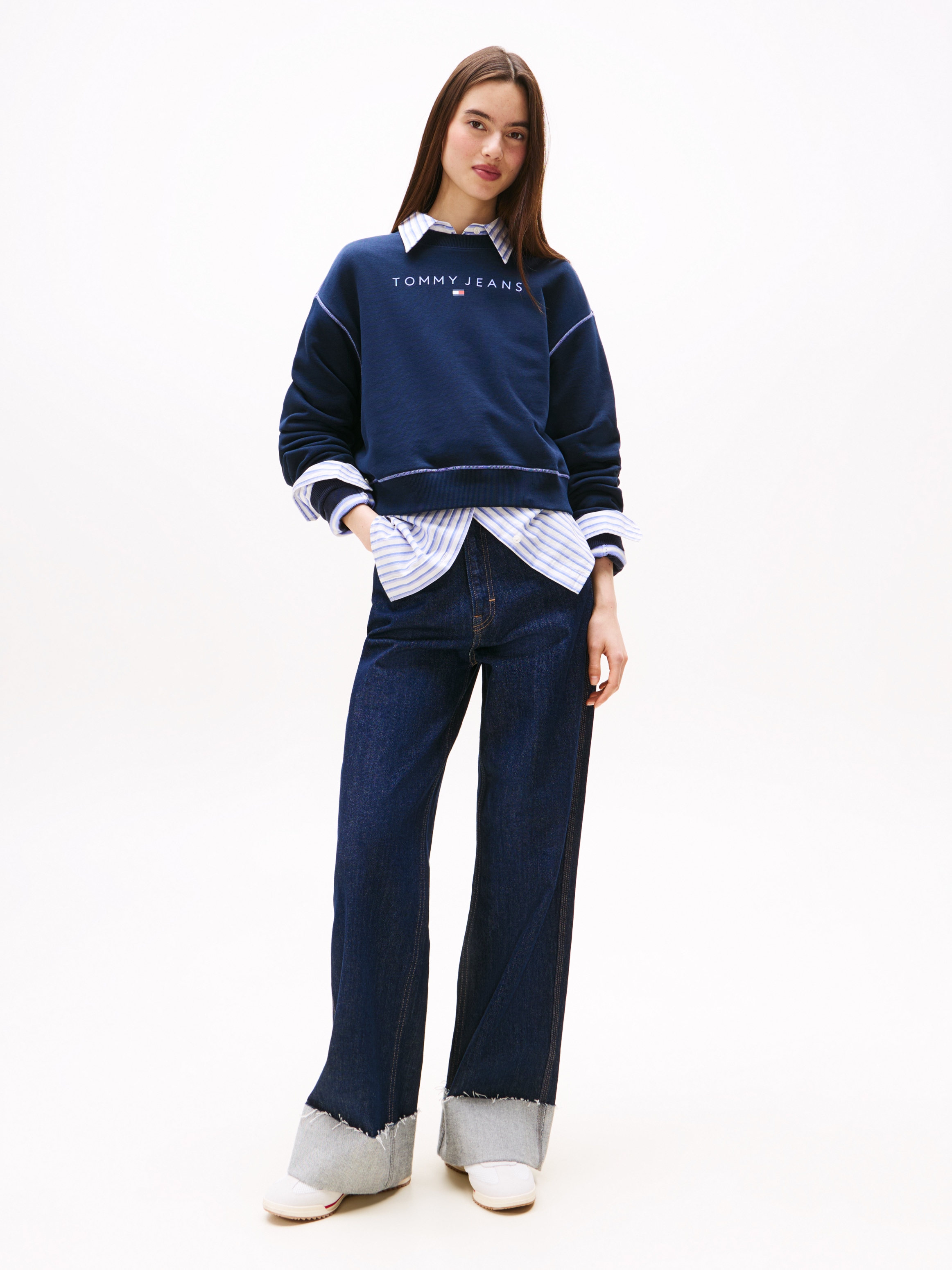 Tommy Jeans Sweatshirt »TJW RLX CRP STITCH LINEAR CREW«
