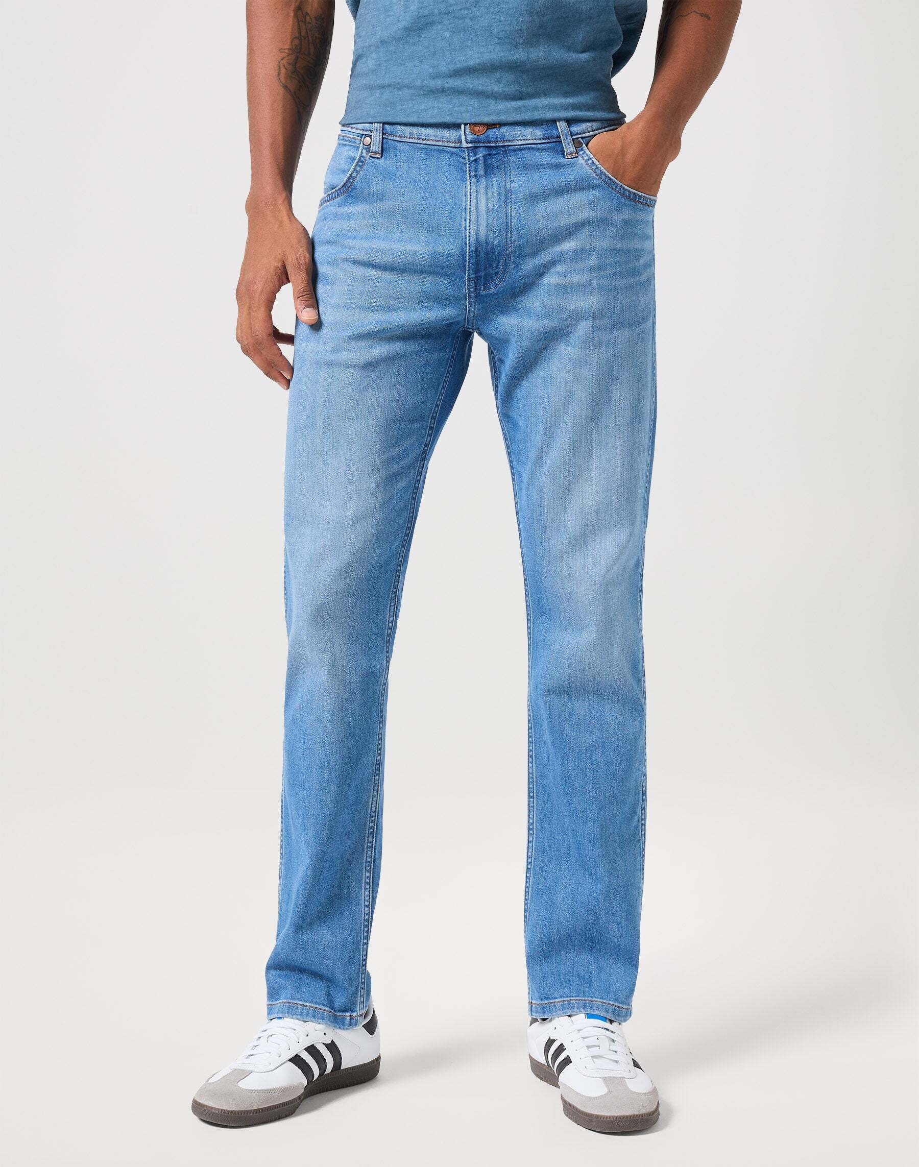 Regular-fit-Jeans »Wrangler Jeans Straight Leg Greensboro Low Stretch«