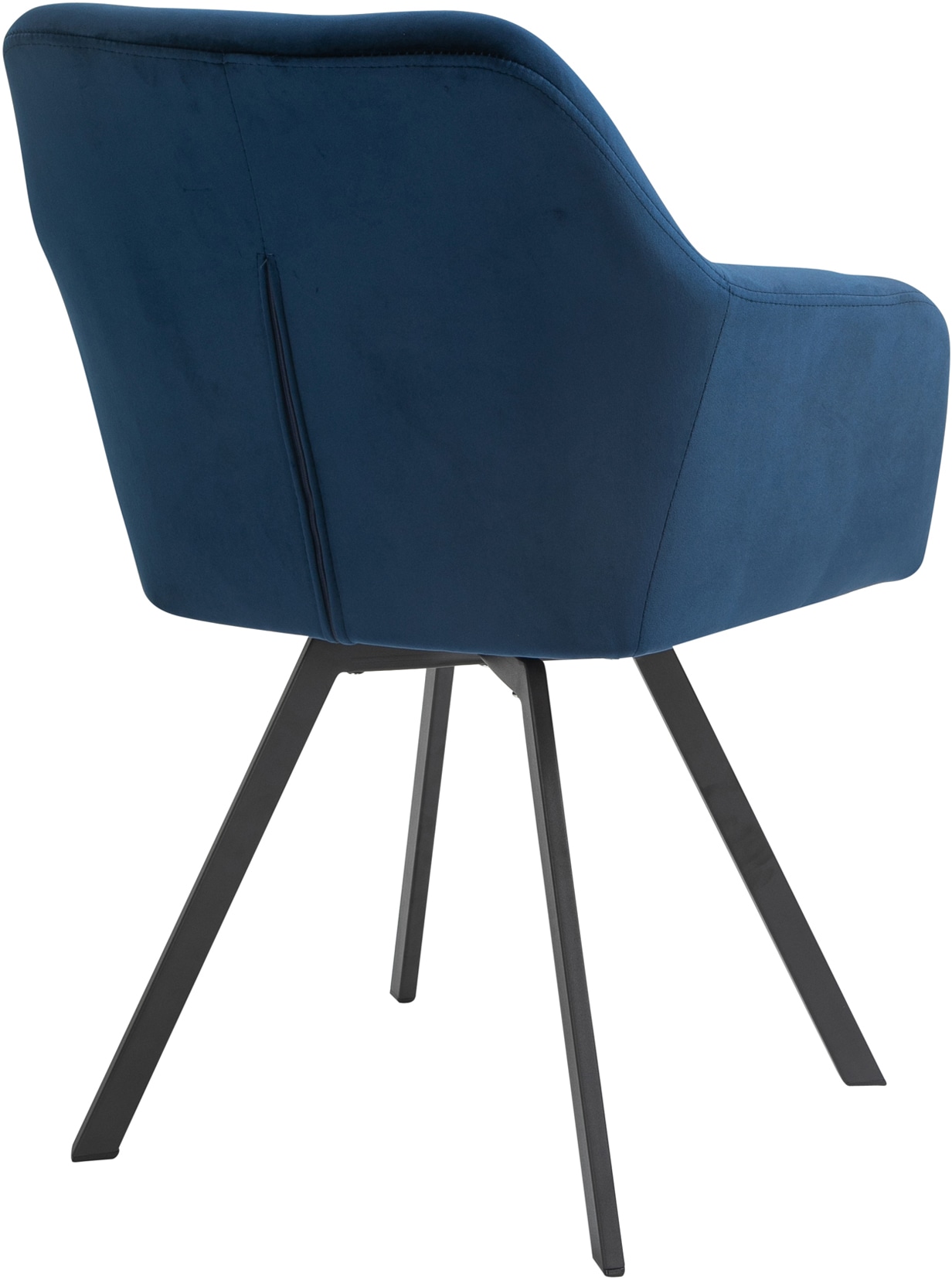 SalesFever Essgruppe, (Set, 5 tlg.), Stühle mit 360° Drehplatte, Tischplatte mit echter Baumkante