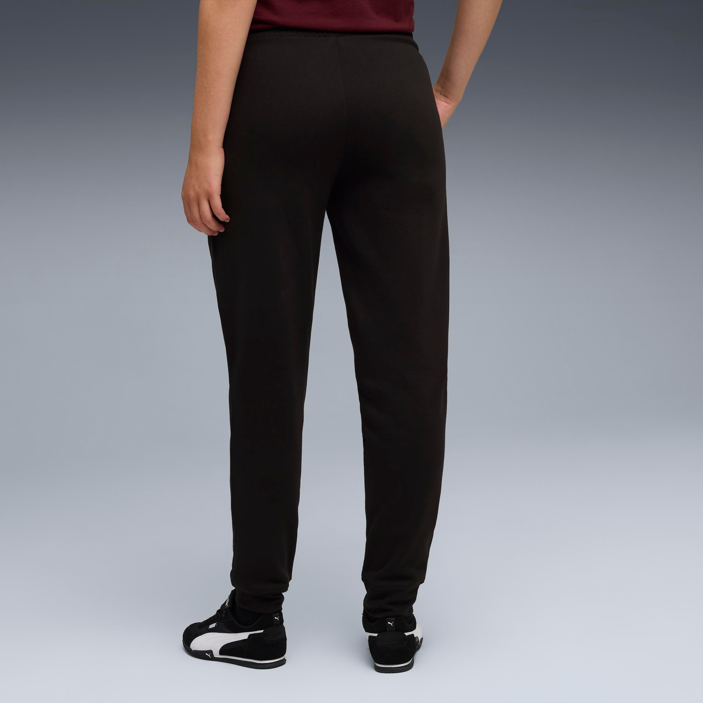 PUMA Pantalon de survêtement »ESS METALLIC SWEATPANTS FL«  style sportif, pour activités variées, avec poches latérales