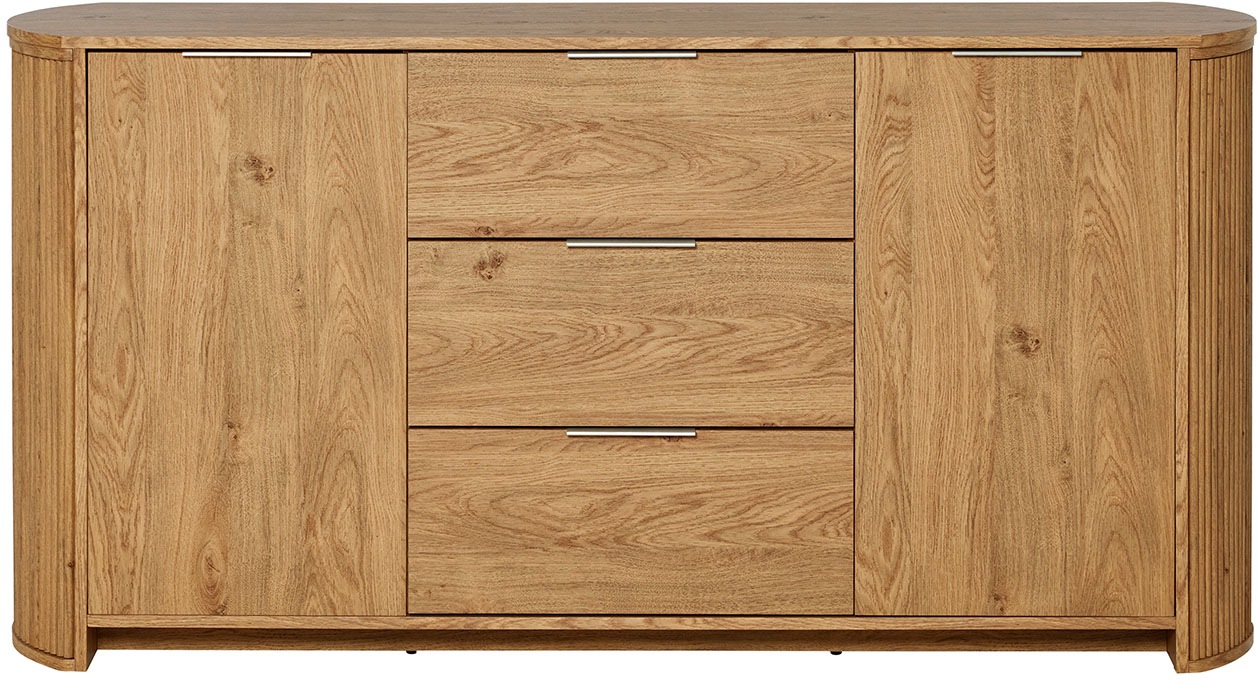 Jahnke Tableau TV »MOON TV 175« 1 cuis tlg. buffet, 2 portes & 3 tiroirs, arrondi, largeur env. 160 cm