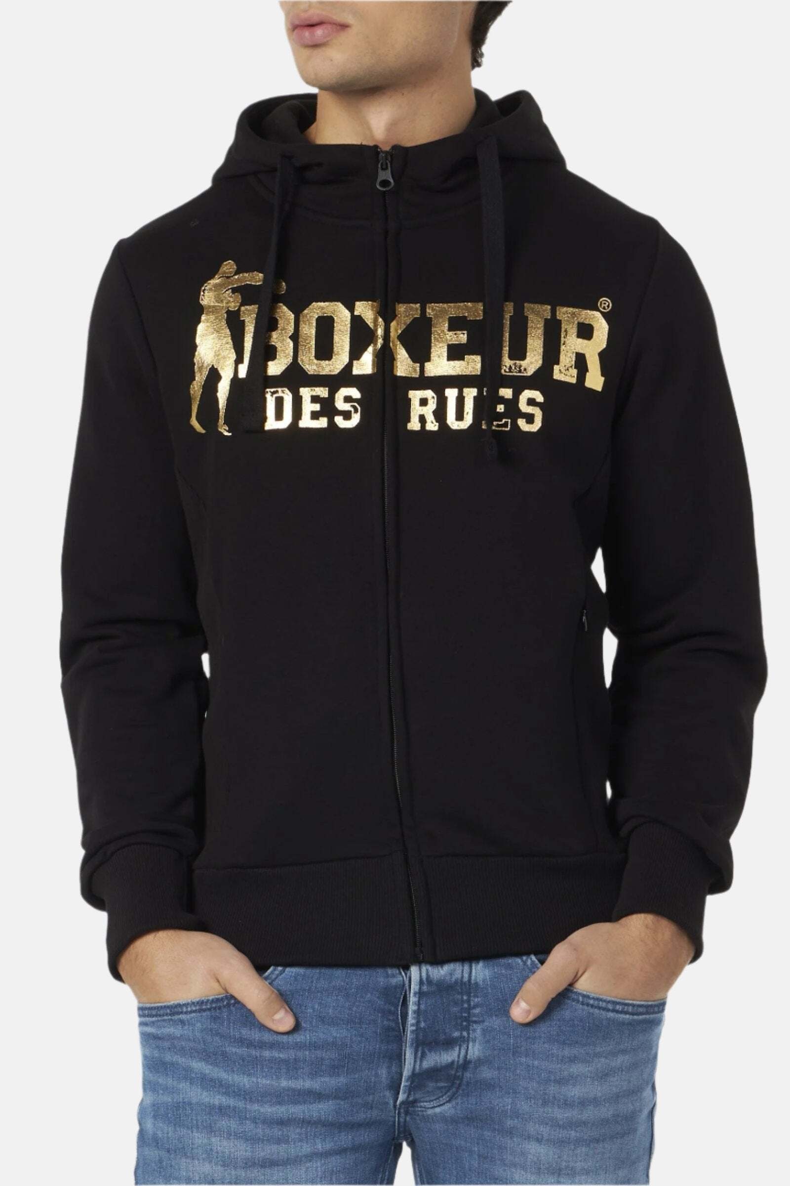 Kapuzensweatjacke »Boxeur des rues Kapuzenpullover Hooded Full Zip Sweatshirt«