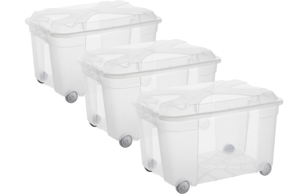 Image of ROTHO Aufbewahrungsbox "Roller4 EASY Transparent, 3 tlg."