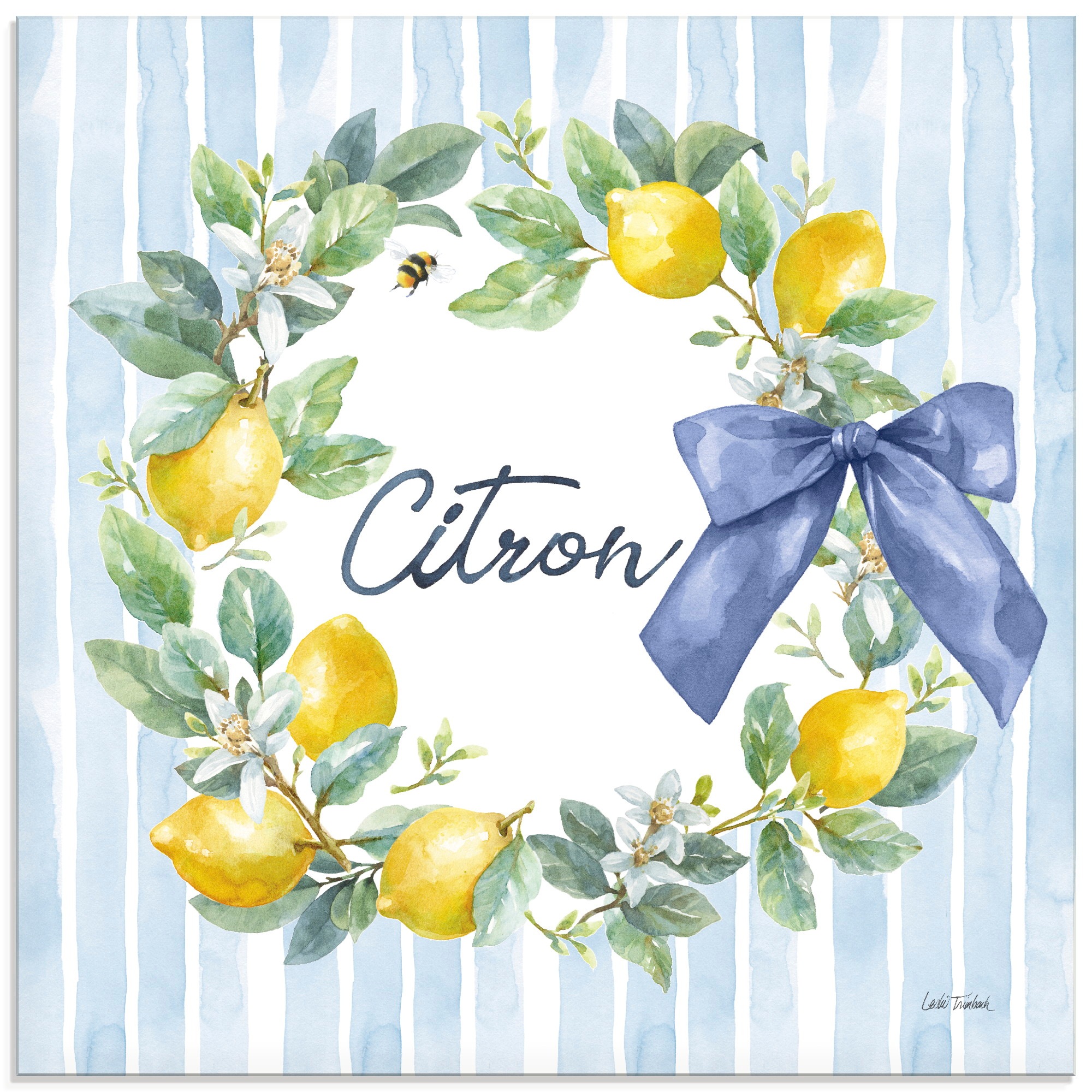 Image of Artland Glasbild "Le Citron III" Arrangements 1 Stk. tlg. in verschiedenen Grössen
