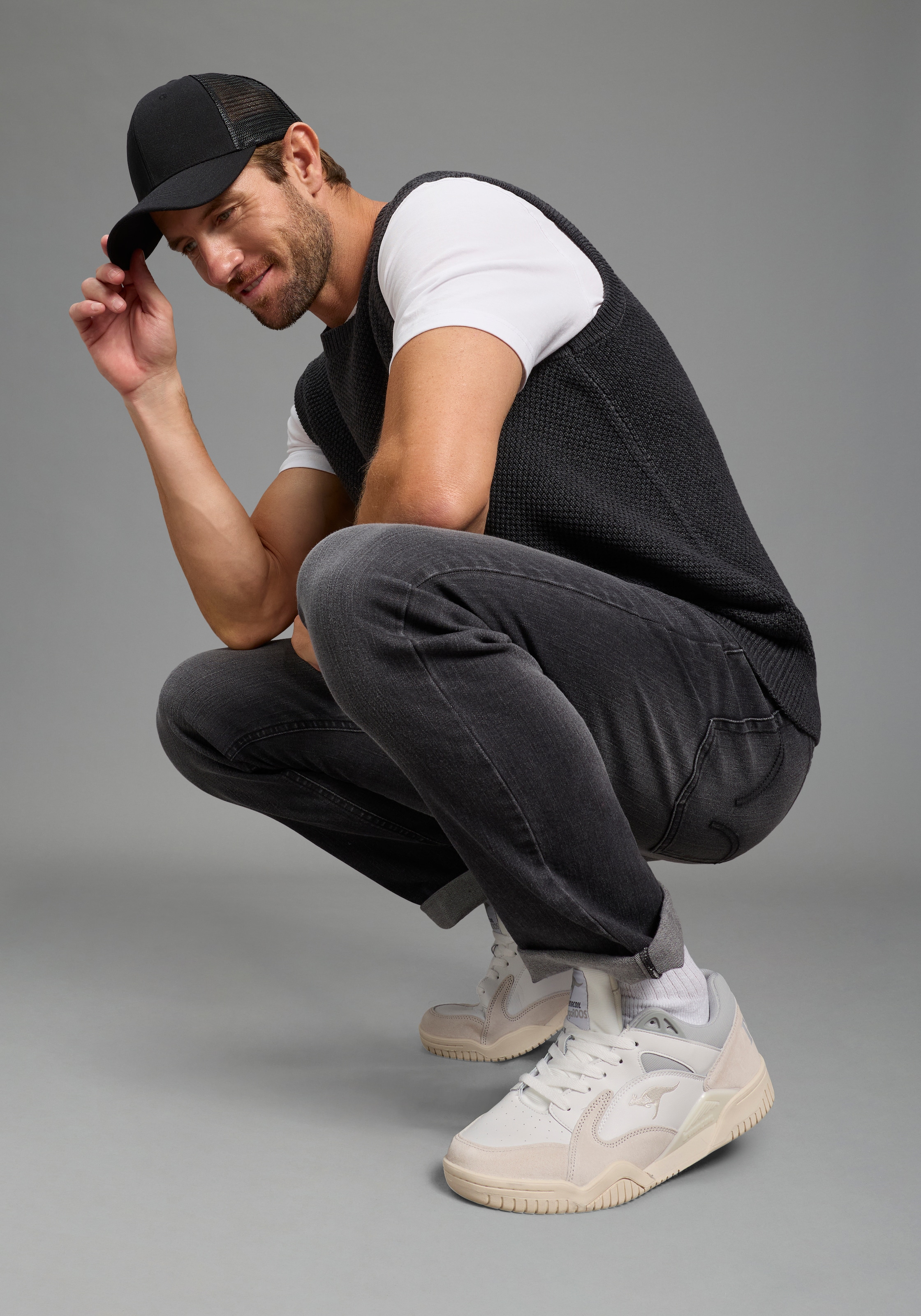 Man's World Pull-over »Neue Kollektion! Highlight mit Struktur!« aus Baumwolle, mit Rundhalsausschnitt, Regular Fit