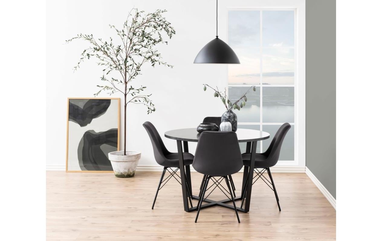 AC Design Esstisch »Amble Ø 110 cm, Schwarz«