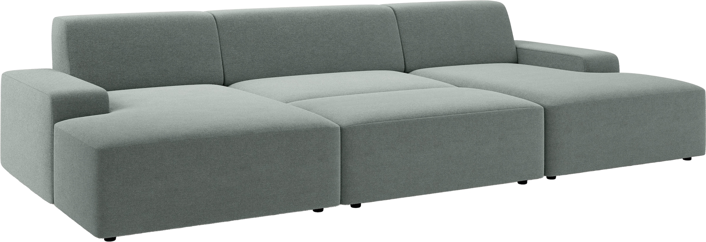 TRENDMANUFAKTUR Tabouret »Wien« en velours côtelé tendance, largeur généreuse de 112 cm