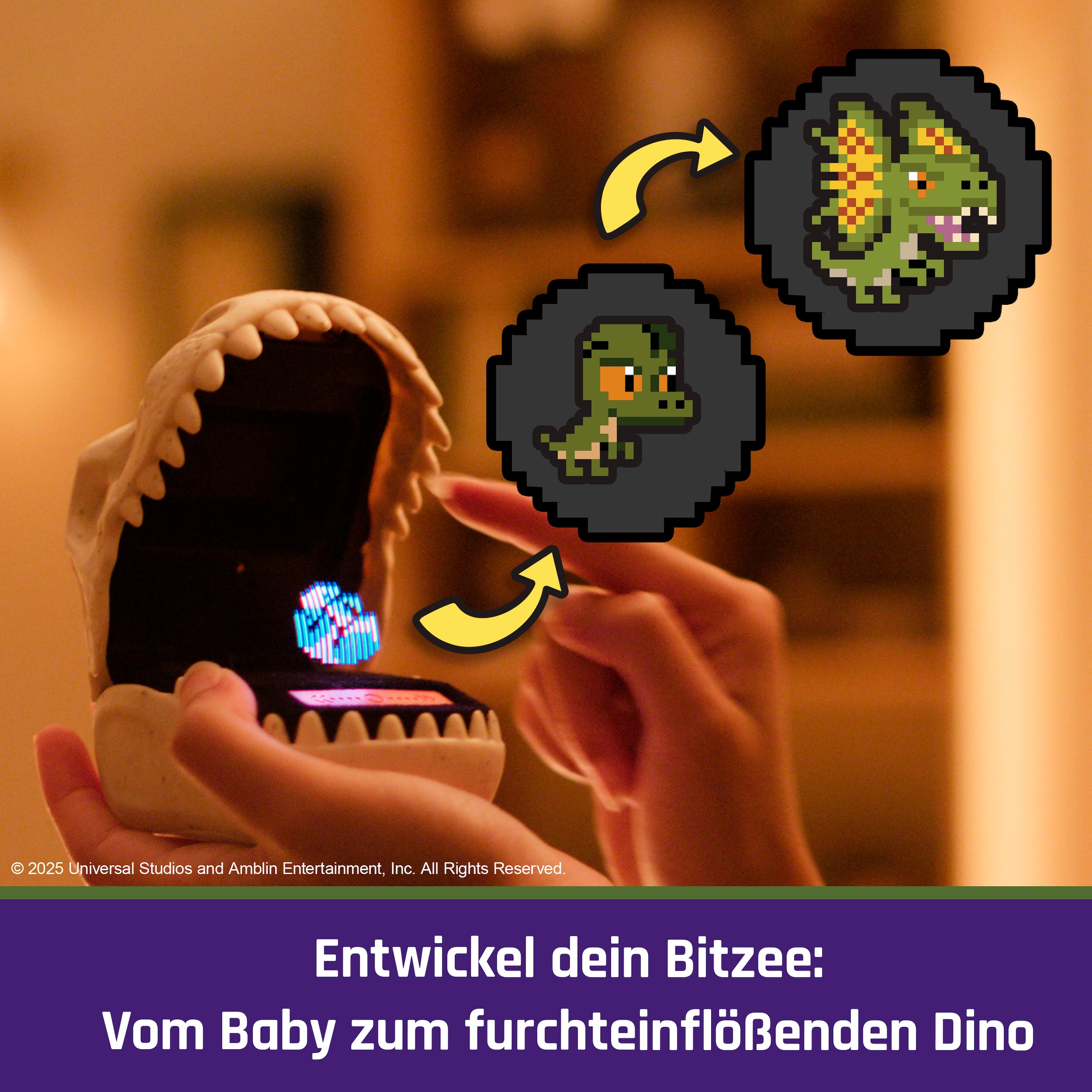 Spin Master Spielfigur »Bitzee Jurassic World - Digitales interaktives Spielzeug«