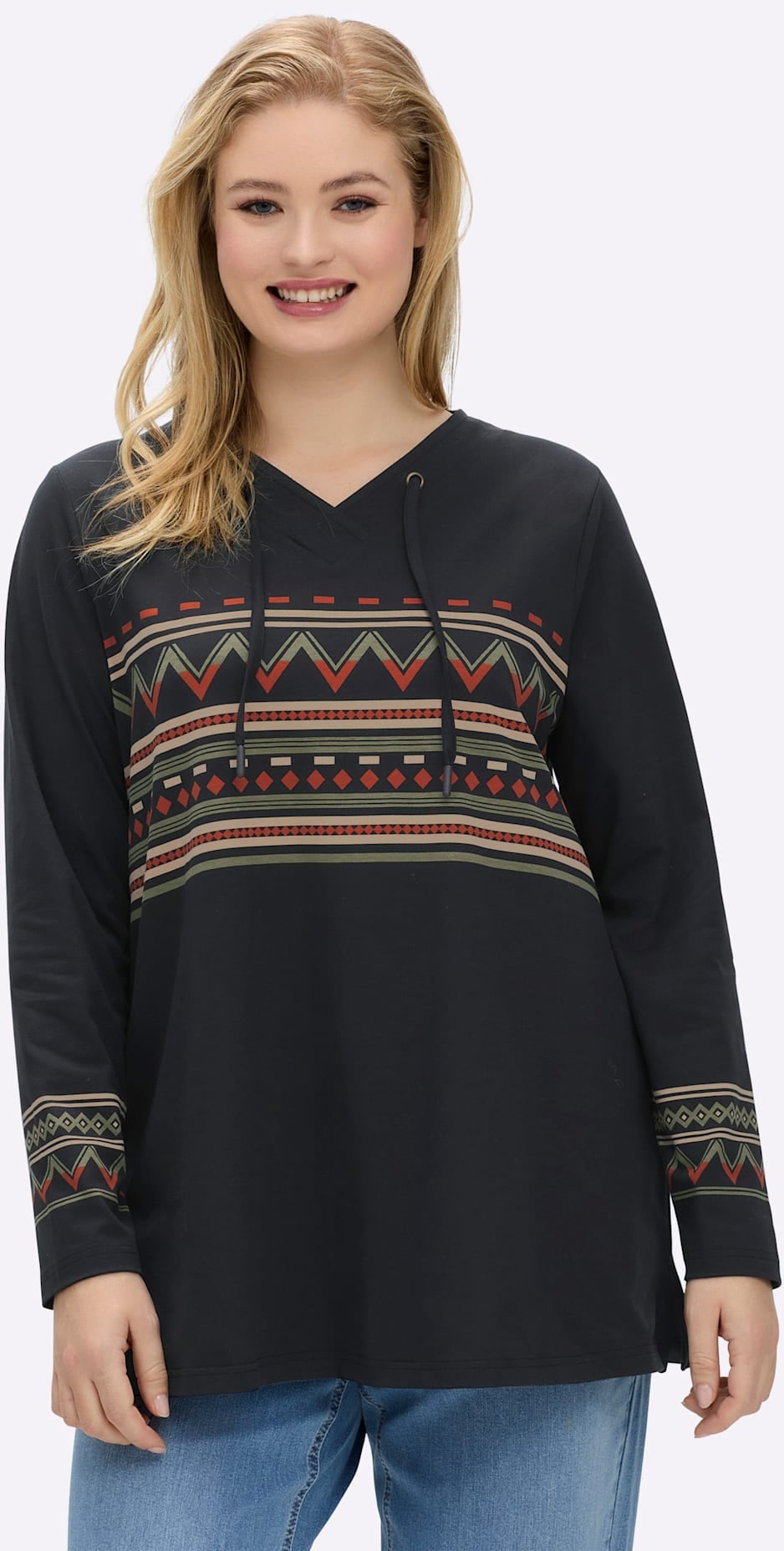 Image of Sheego Langarmshirt "Shirt" 1 Stk.