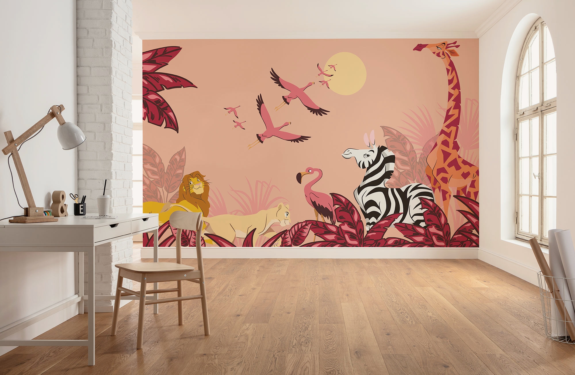 Image of Komar Kindertapete "Disney The Lion King Sunset" bedruckt glatt