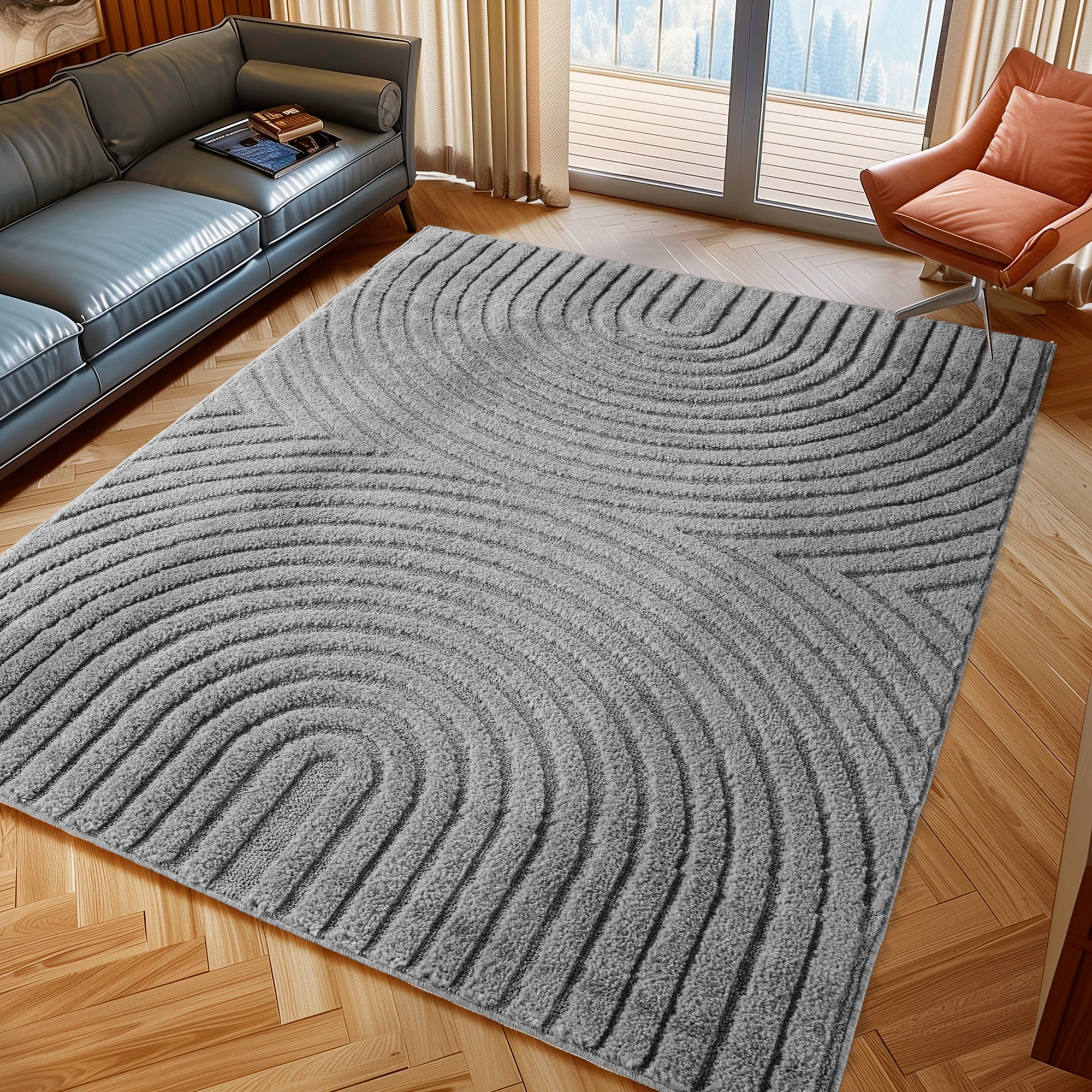 Ayyildiz Teppiche Teppich »ART 1122  , auch als Läufer und in Rund erhältlich« rechteckig 8 mm Höhe Boho Design, 3D Optik, Struktur Hoch Tief, skandinavisch, Wohnzimmer