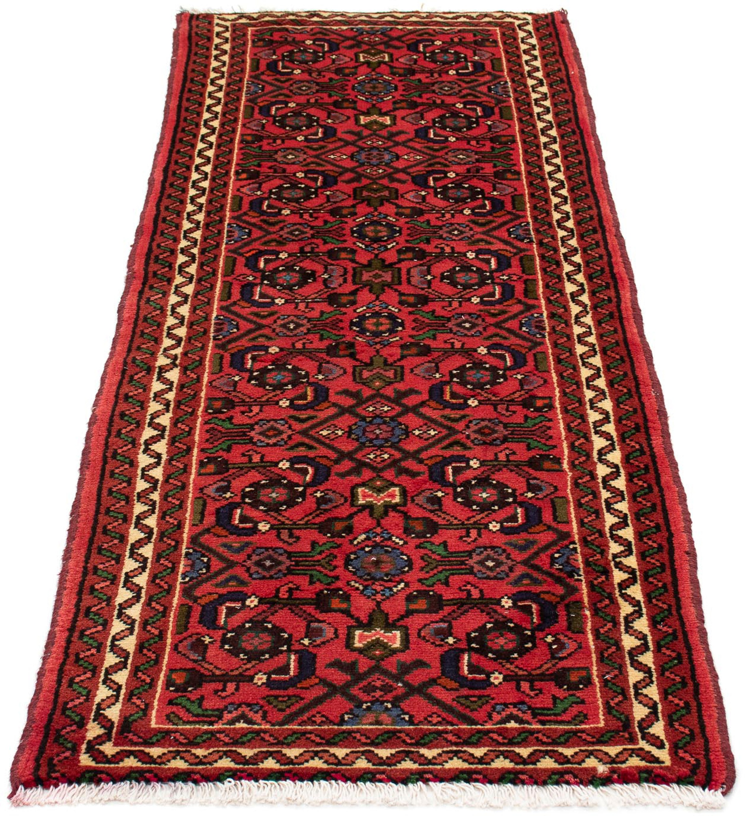 Image of morgenland Orientteppich »Perser - Nomadic - 188 x 65 cm - dunkelrot«, rechteckig, 10 mm Höhe, Wohnzimmer, Handgeknüpft, Einzelstück mit Zertifikat bei Ackermann Versand Schweiz