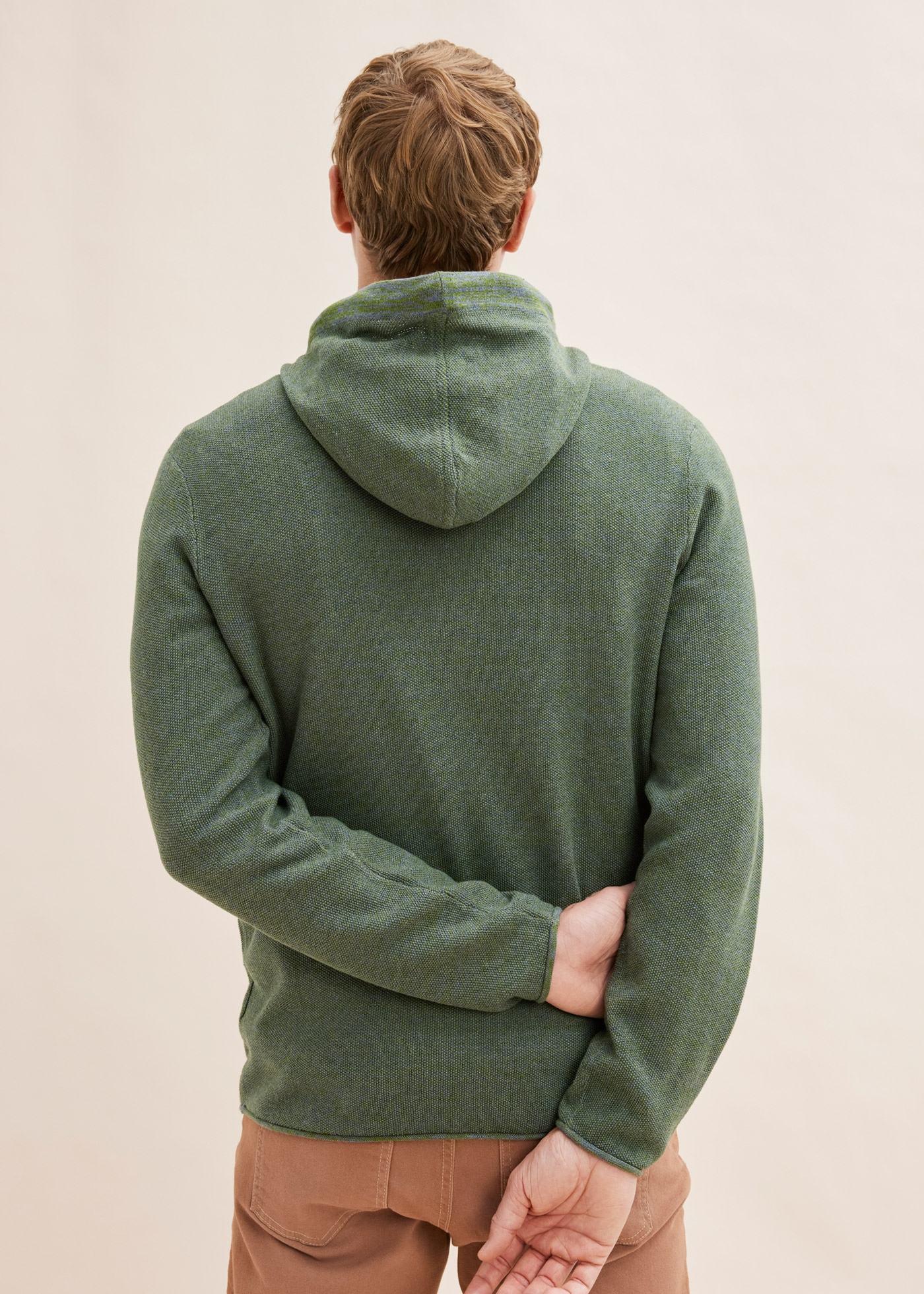 bonprix Pull en tricot »Kapuzenpullover mit Baumwolle« Kapuzenpullover mit Baumwolle