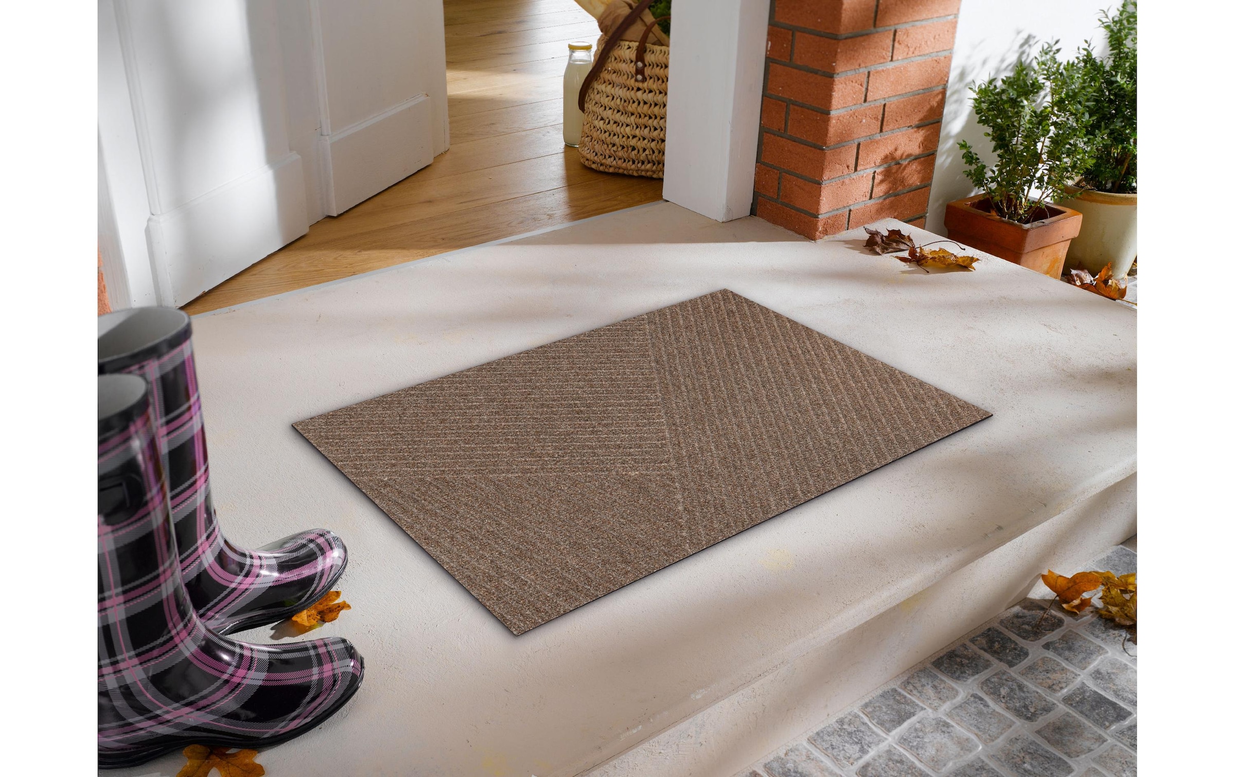 wash+dry by Kleen-Tex Tapis de sol »Outdoor Dune Stripes Fussmatte« Carré