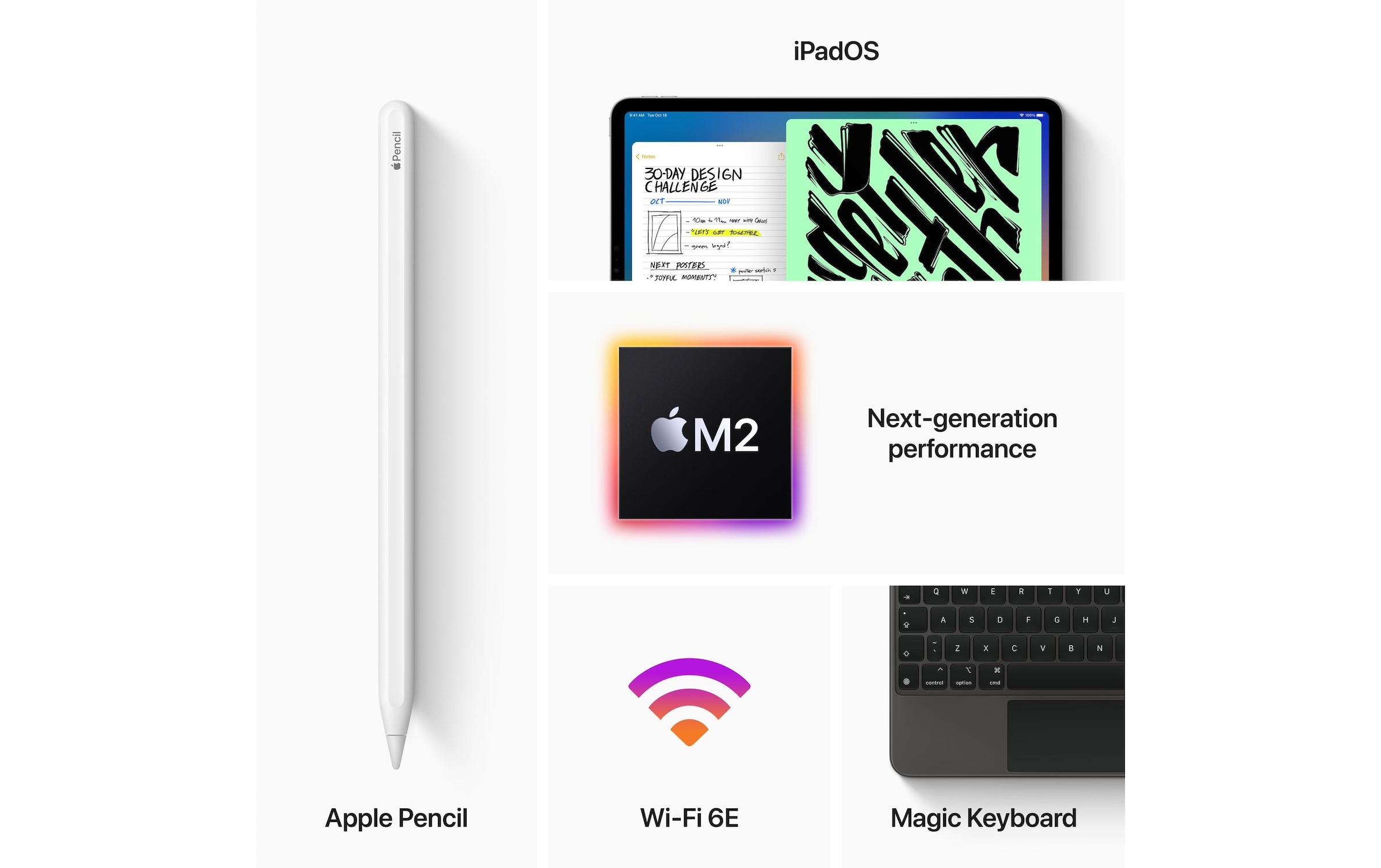 Apple iPad Pro 4. Gen. (2022) M2, 11 Zoll, Space Grau