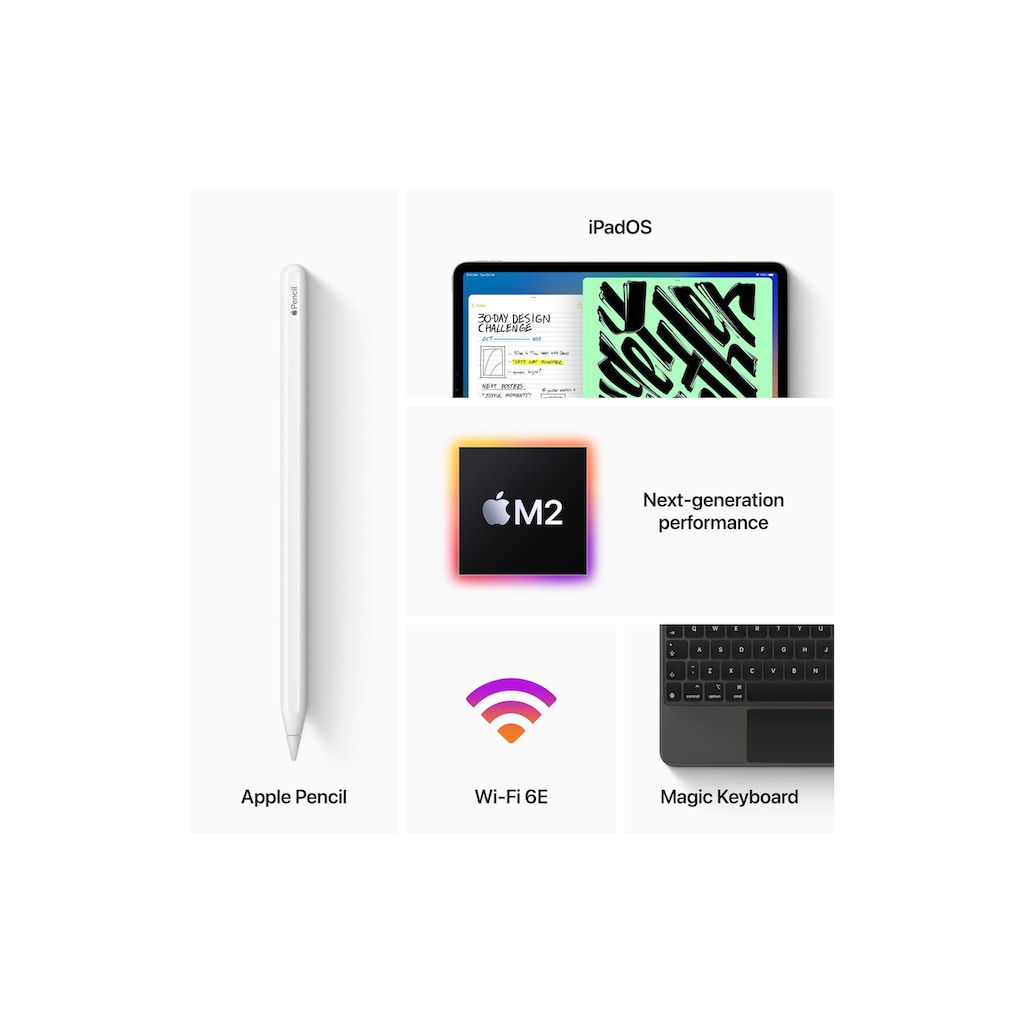 Apple Tablet »iPad Pro (2022), 11", 128 GB, Wi-Fi«, (iPadOS)