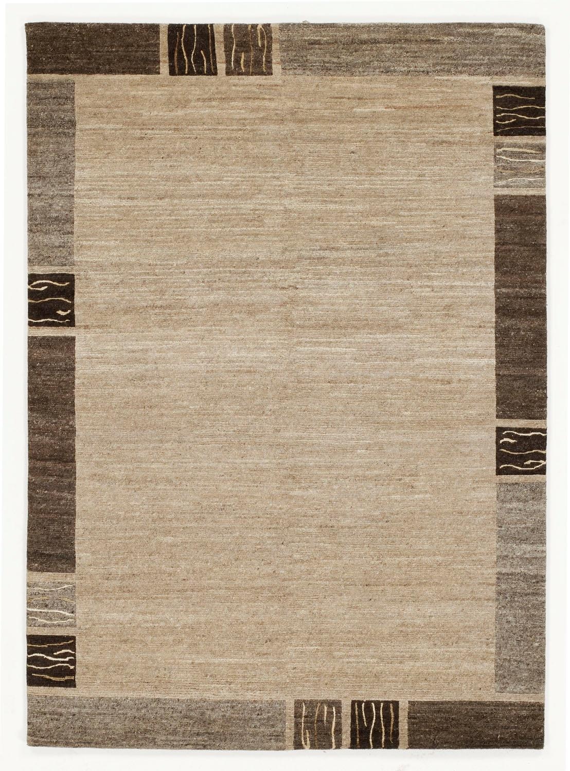 Image of OCI DIE TEPPICHMARKE Wollteppich "Natura Silk Greny" rechteckig 20 mm Höhe reine Wolle, handgeknüpft, Wohnzimmer