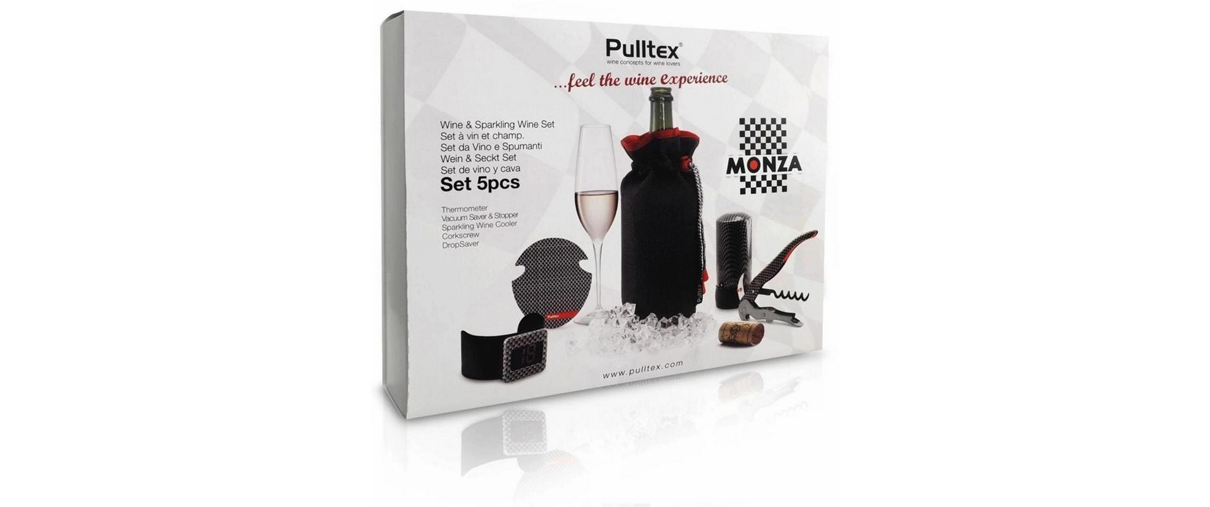 Weinglas »Pulltex Weinset Monza Rot/Schwarz«