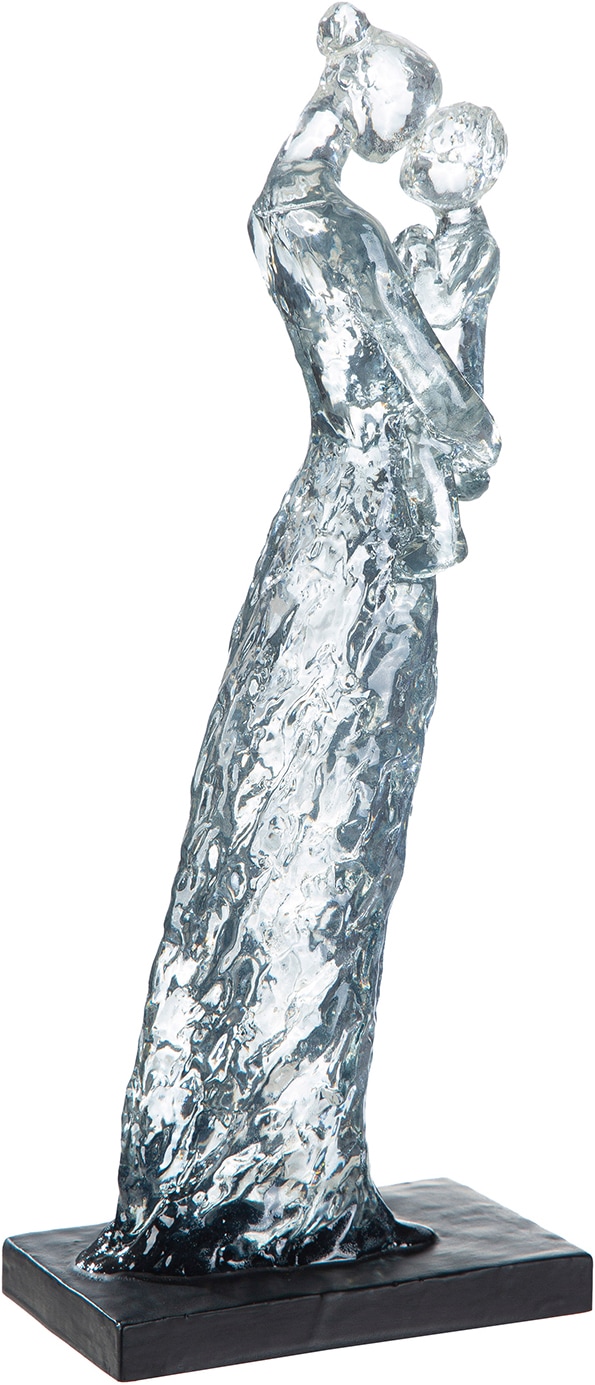 Image of GILDE Skulptur "Skulptur Mutter und Kind schwarz H. 32 cm" Geborgenheit Liebe Emotion Familienmotiv Symbolfigur