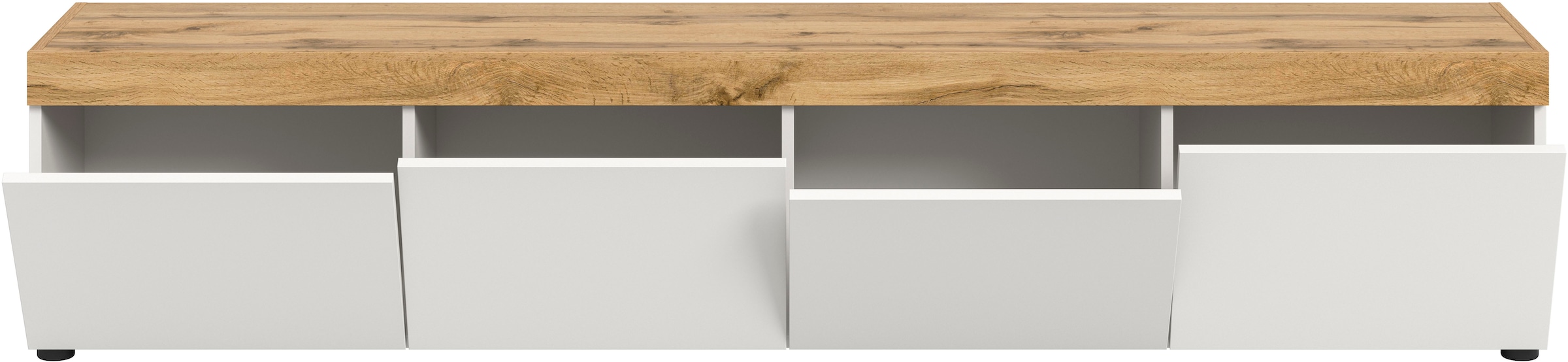 GOODproduct Lowboard »MAMBO, TOPSELLER!, Breite 200cm, 4 Klappen, stehend oder hängend« 2 farbige Ausführung, in verschiedenen Farben erhältlich, 1 Stk. tlg. Lowboard, TV Unterschrank, Tv-Schrank, Wohnzimmer