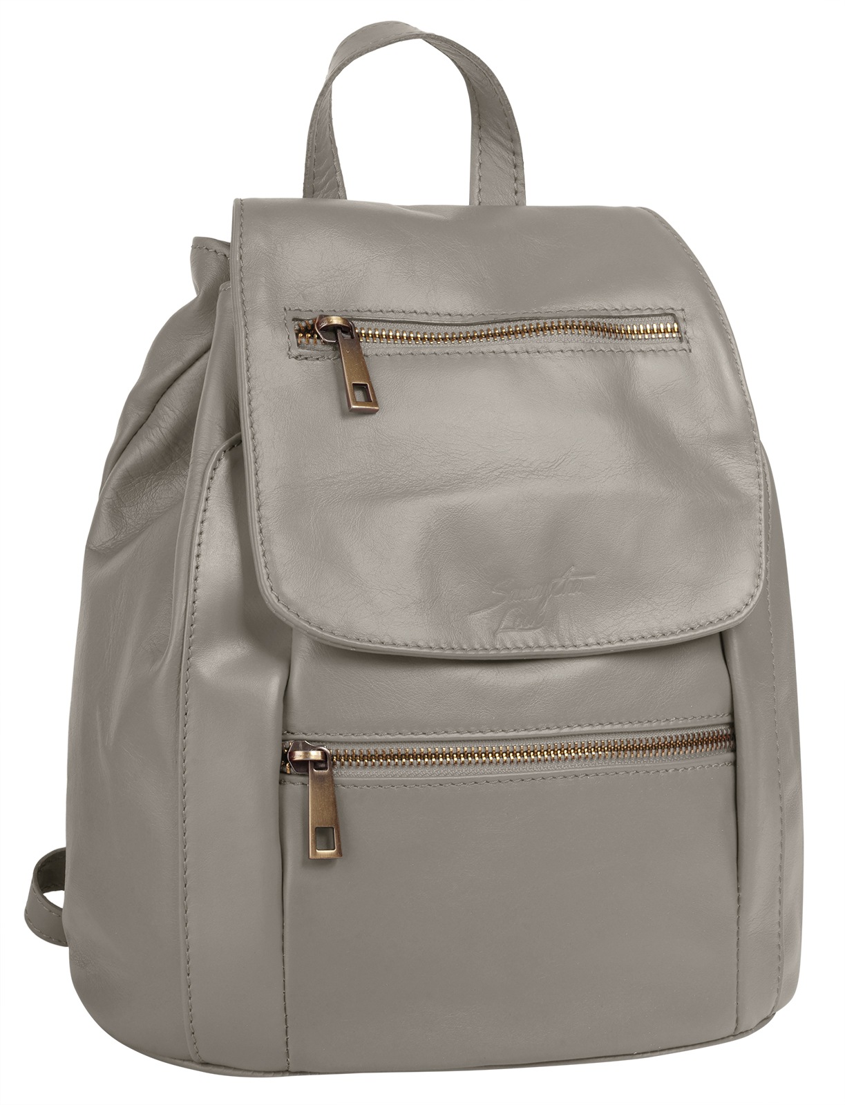 Samantha Look Cityrucksack, echt Leder, Made in Italy