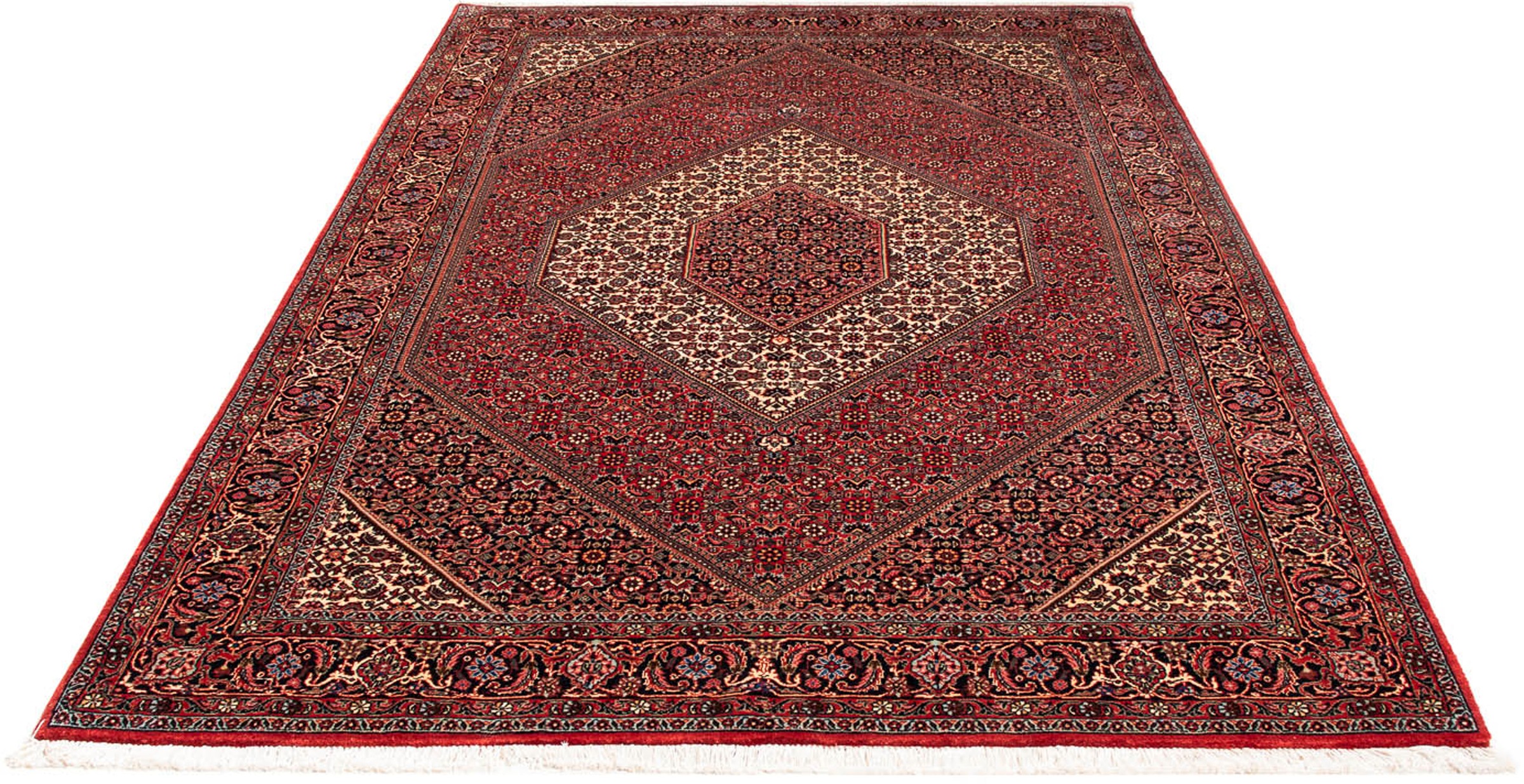 Image of morgenland Orientteppich »Perser - Bidjar - 232 x 153 cm - rot«, rechteckig, 15 mm Höhe, Wohnzimmer, Handgeknüpft, Einzelstück mit Zertifikat bei Ackermann Versand Schweiz