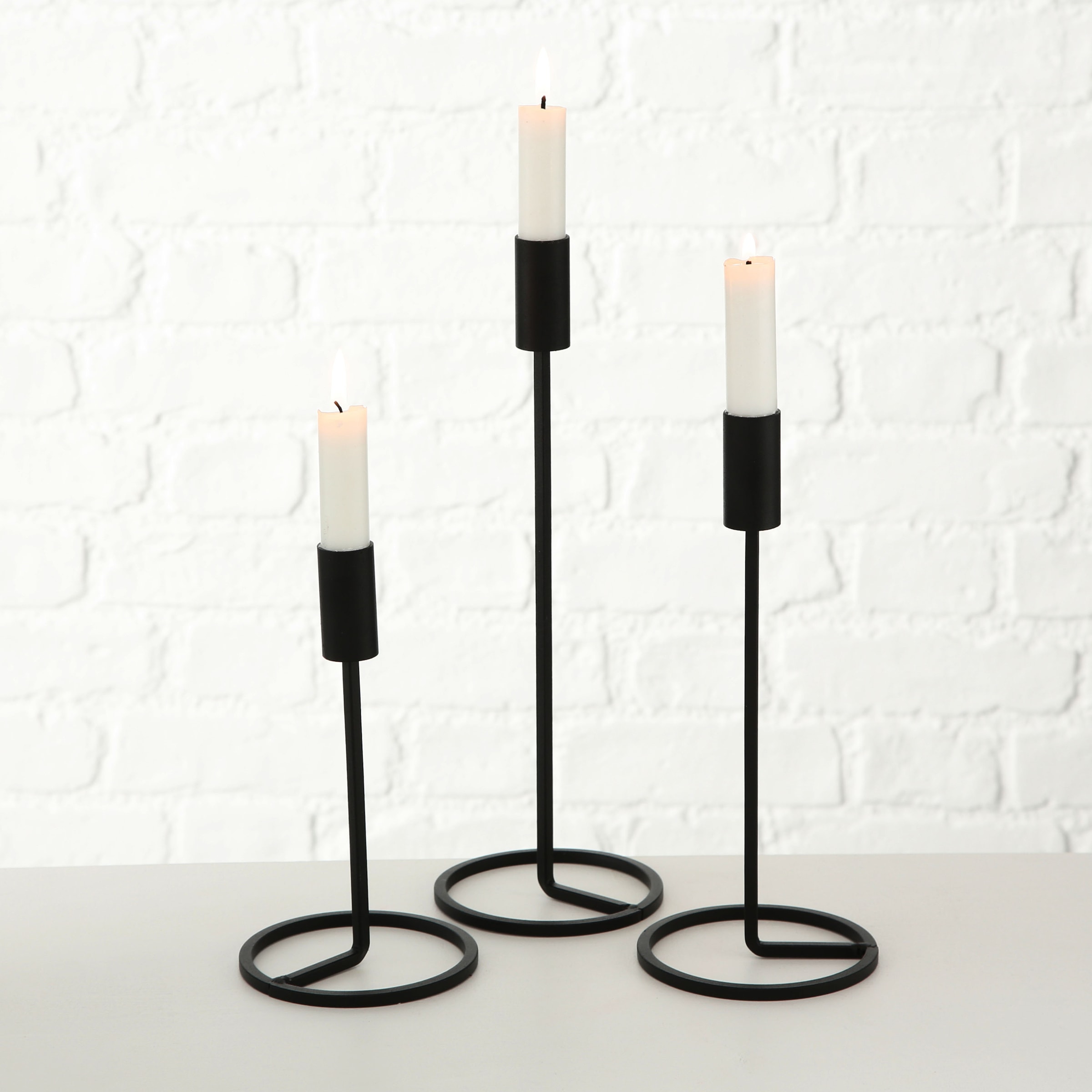 BOLTZE Kerzenleuchter »Fio«, (Set, 3 St.), aus Eisen kaufen | Kerzenständer
