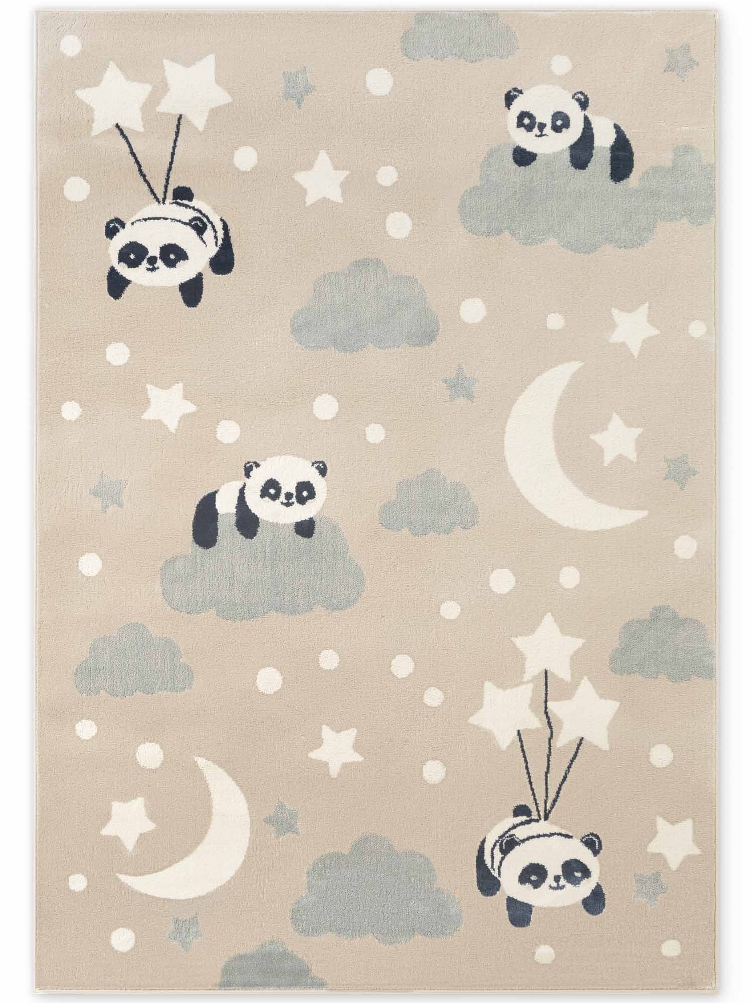 HANSE Home Kinderteppich »Dreamy Panda« rechteckig 10 mm Höhe Pflegeleicht, Weich, Kinderzimmer, Spielteppich, Spielunterlage