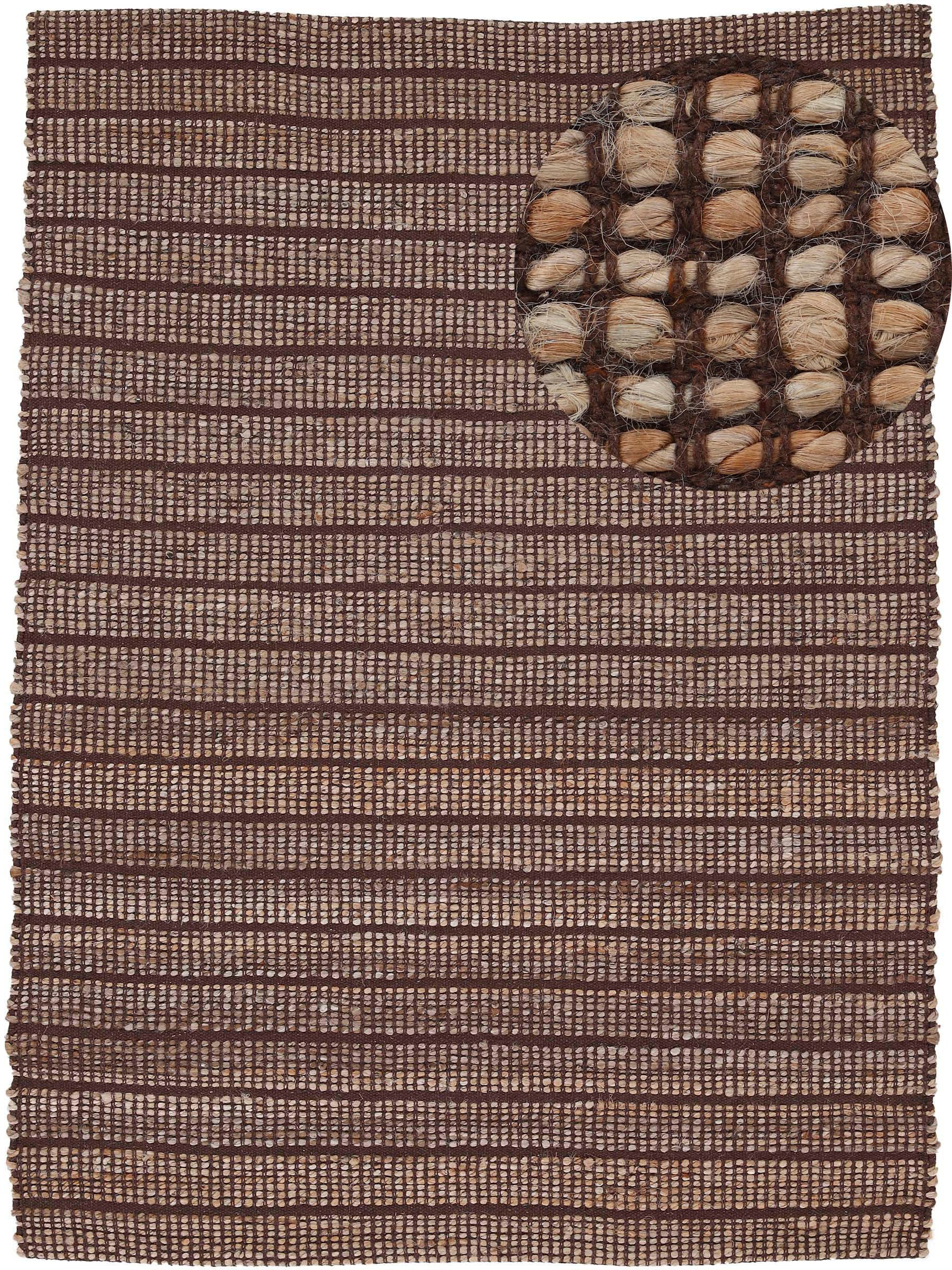 Image of carpetfine Teppich "Lara, auch als Läufer" rechteckig 6 mm Höhe handgearbeitet, Wendeteppich aus 70% Jute/Baumwolle, Wohnzimmer