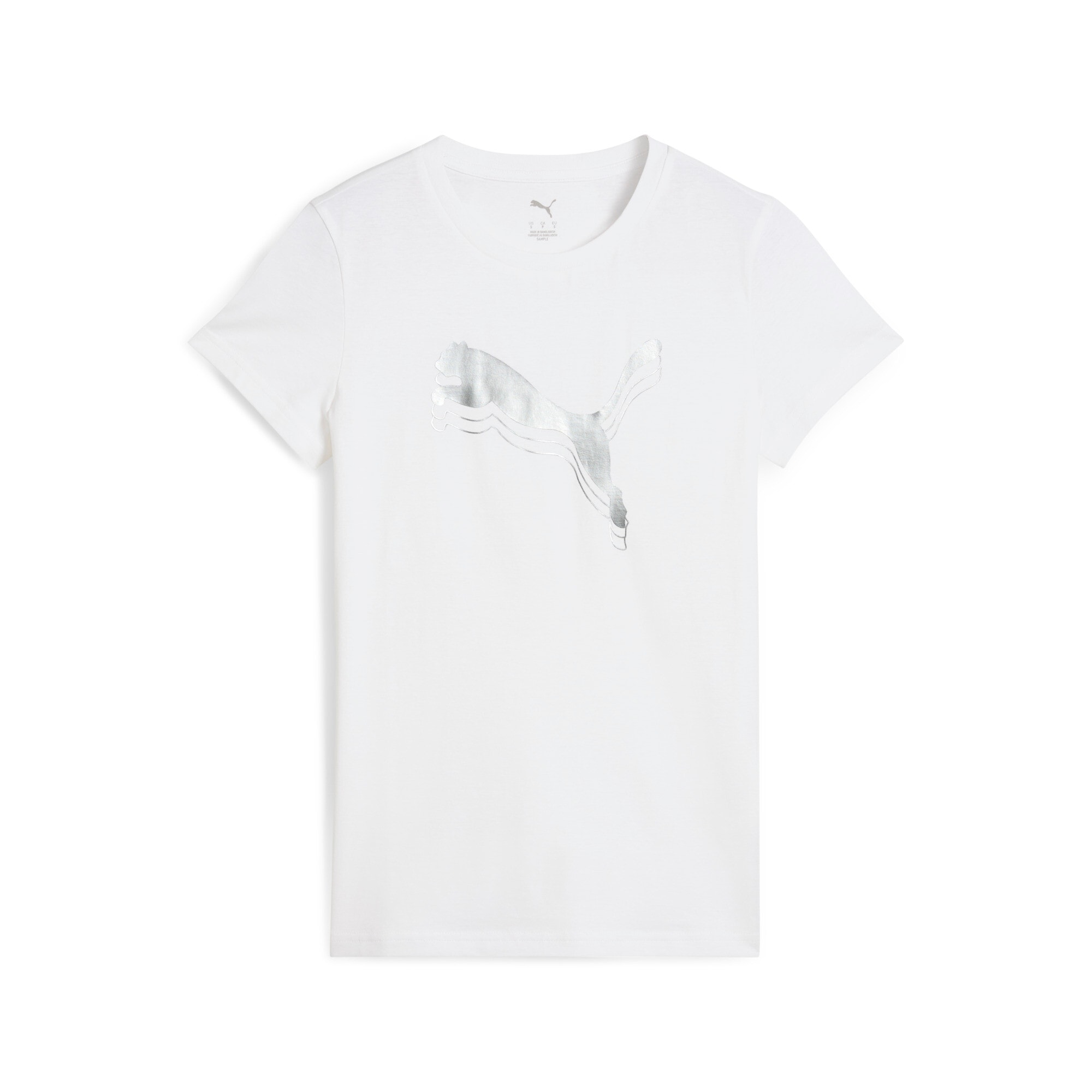 Image of PUMA T-Shirt "ESS METALLIC TEE" Regular Fit, sportlicher Stil, Rundhalsausschnitt, aus Baumwolle