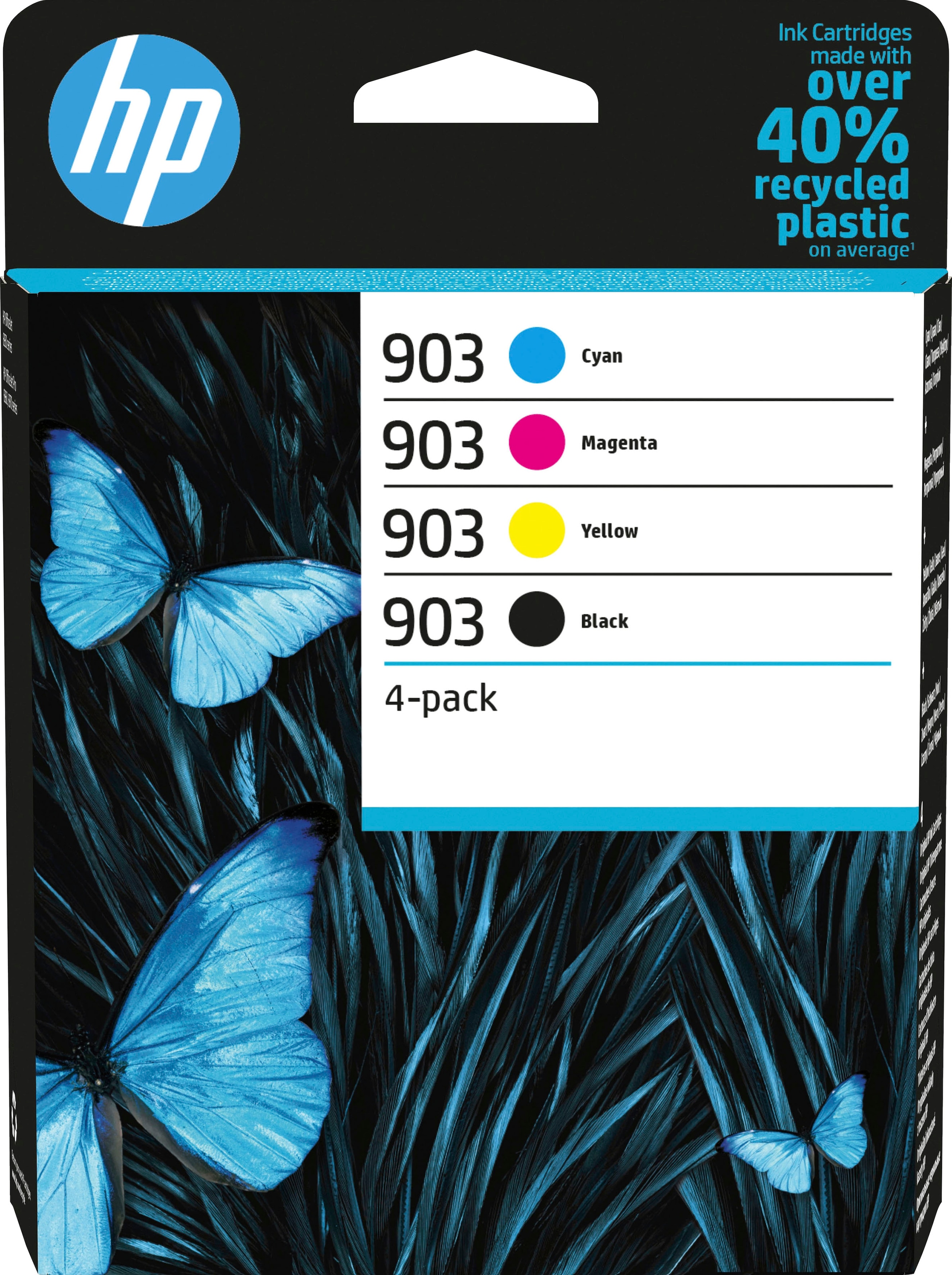 Image of HP Nachfülltinte "HP original Druckertinte 903 4er-Pack" für HP Spar-Set, Instant Ink, cyan/magenta/yellow/schwarz