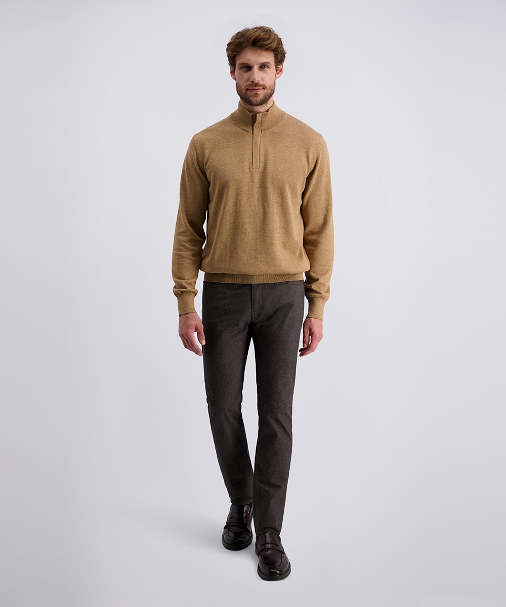 Pierre Cardin 5-Pocket-Hose »PC-Lyon«, fein gemusterst