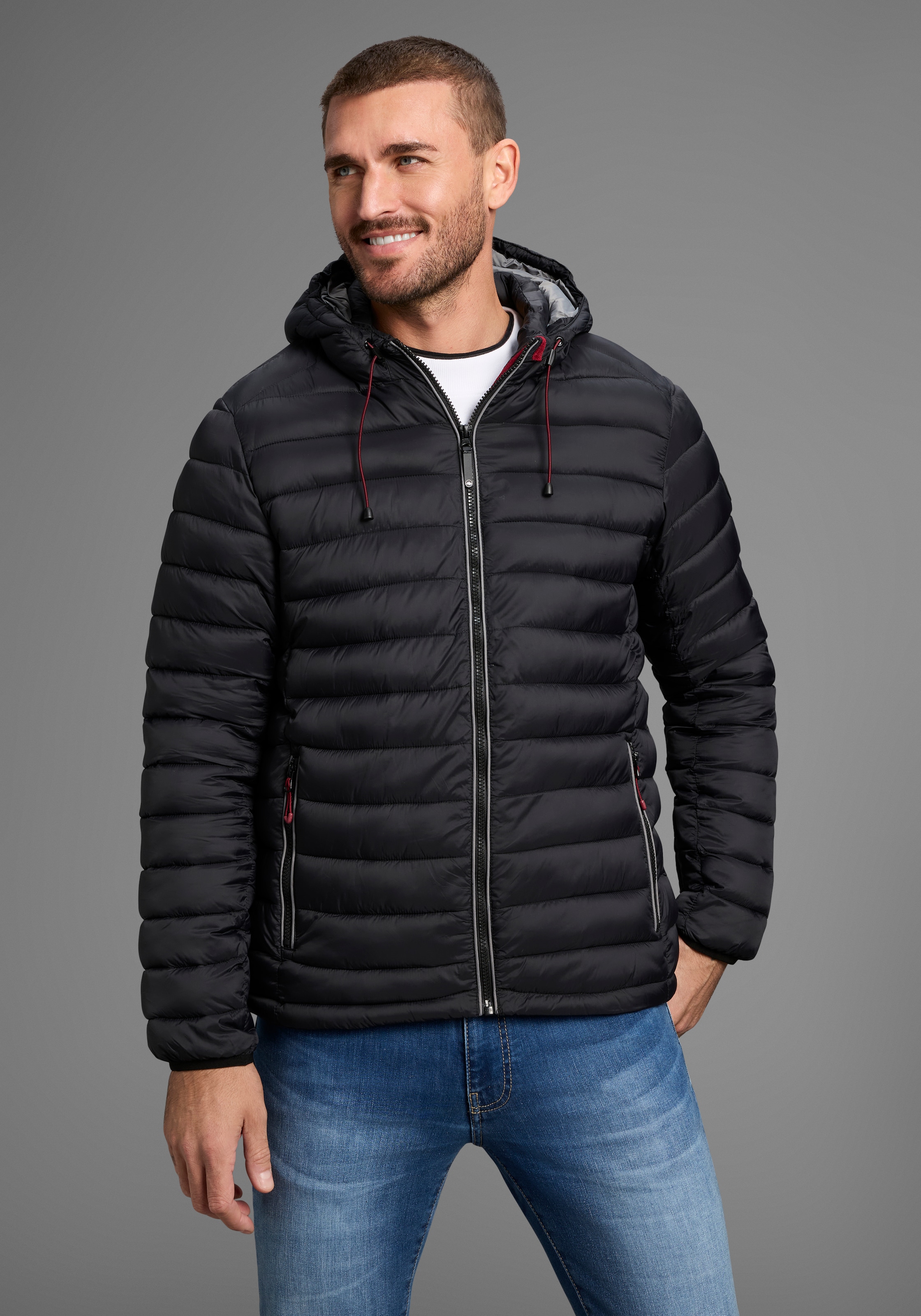 Image of Polarino Steppjacke mit Kapuze Atmungsaktiv, winddicht, wasserabweisend