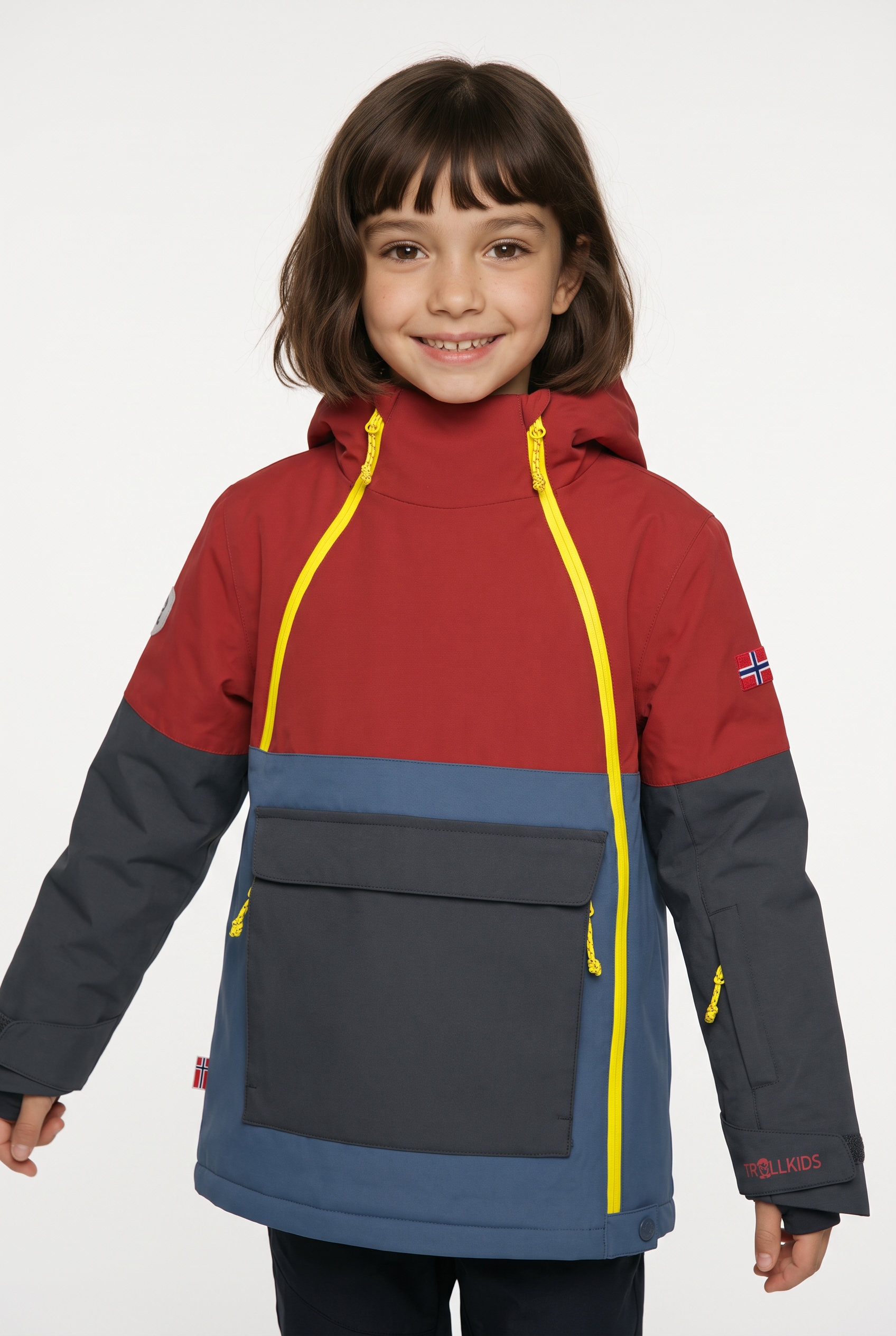 Image of TROLLKIDS Winterjacke "KIDS EIKEDALEN JACKET" sportlich, aus Polyester, mit Polyamid-Futter, atmungsaktiv, winddicht