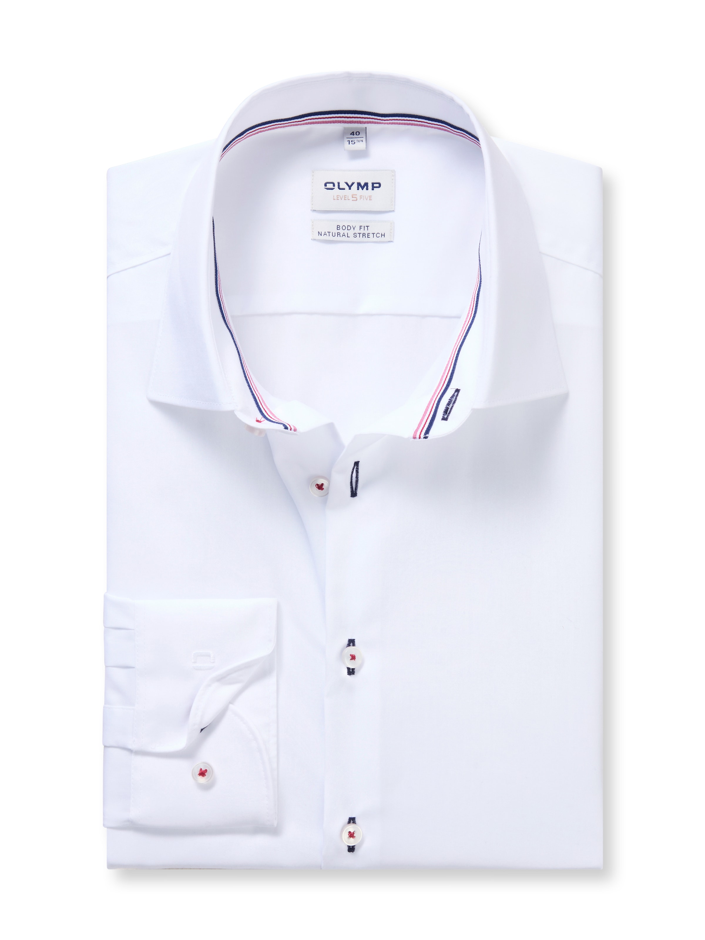 OLYMP Chemise à manches longues »Level Five« Chemise business, coupe body fit, col Kent