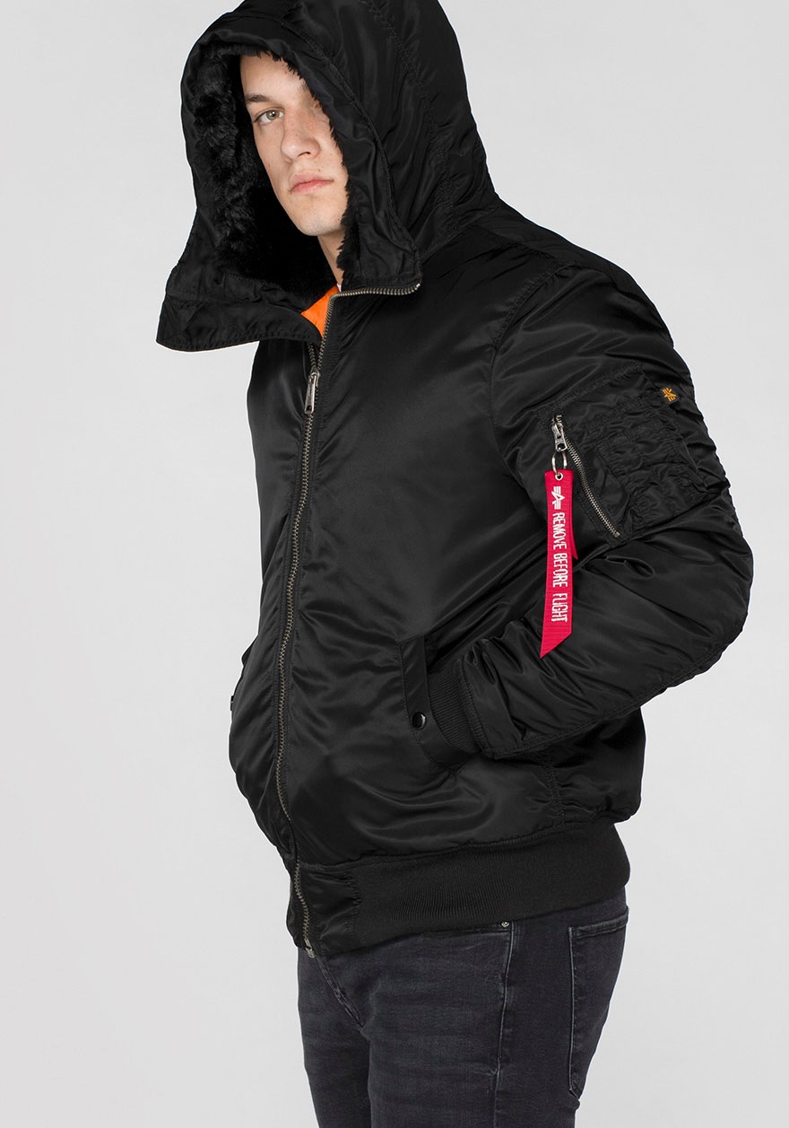 Alpha Industries Bomberjacke »MA-1 HOODED«, mit Kapuze