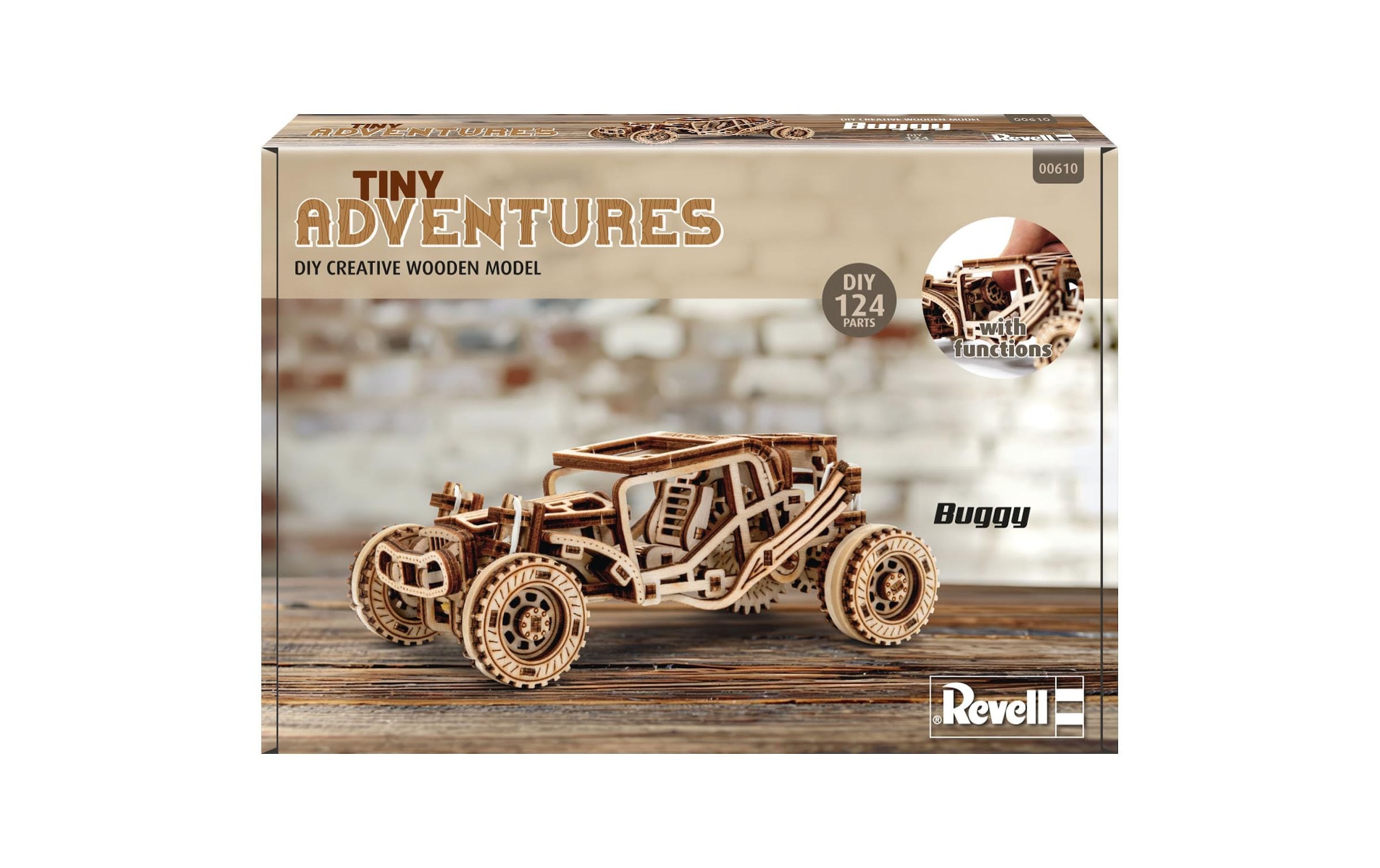 Revell® Modellbausatz »Revell Tiny Adventures, Buggy, Auto-Bausatz aus Holz,« 1:32 Made in Europe