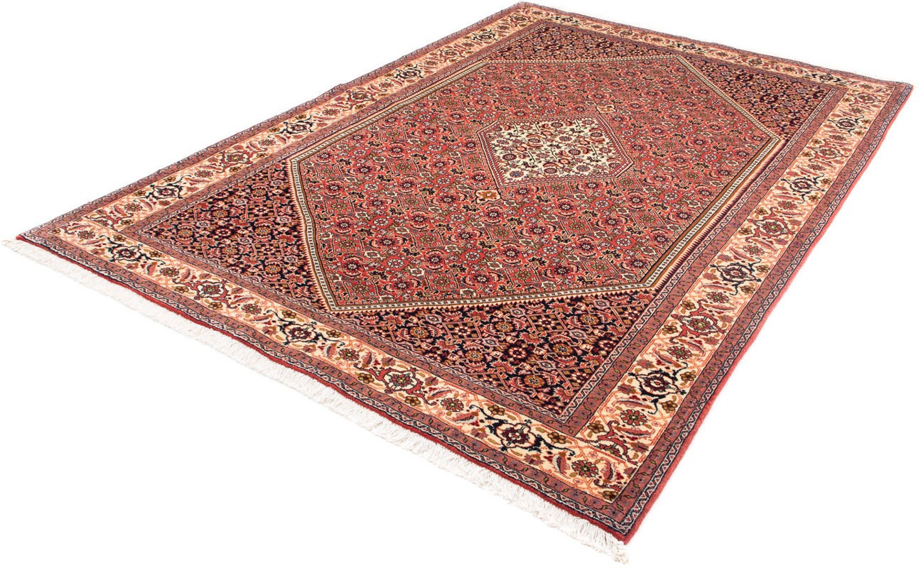 Image of morgenland Orientteppich »Perser - Bidjar - 252 x 173 cm - hellrot«, rechteckig, 15 mm Höhe, Wohnzimmer, Handgeknüpft, Einzelstück mit Zertifikat bei Ackermann Versand Schweiz