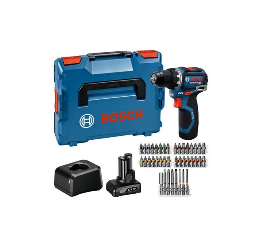 Image of Bosch Professional Akku-Bohrschrauber "GSR 12 V-32 Kit" Set, Koffer, Mit 2 Akkus, 1 Ladegerät & Koffer