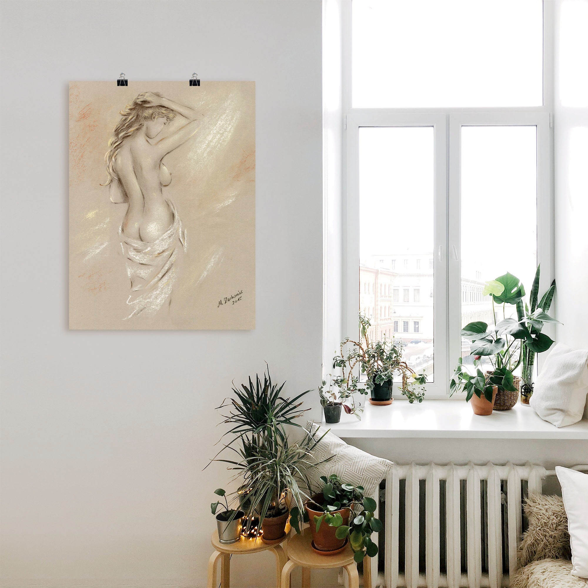 Artland Fresque murale »Reizvolle Rundungen - weiblicher Akt« 1 cuis tlg. als Leinwandbild, Poster, Wandaufkleber in verschied. Grössen