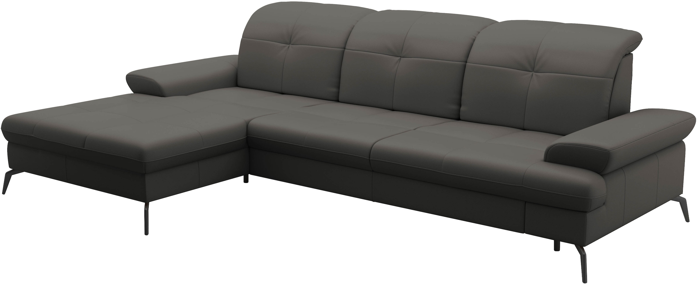 sit&more Ecksofa »Amica, L-Form, inkl. Sitztiefenverstellung & Armteilverstellung«, wahlweise mit Bettfunktion, Bettkasten und Kopfteilverstellung