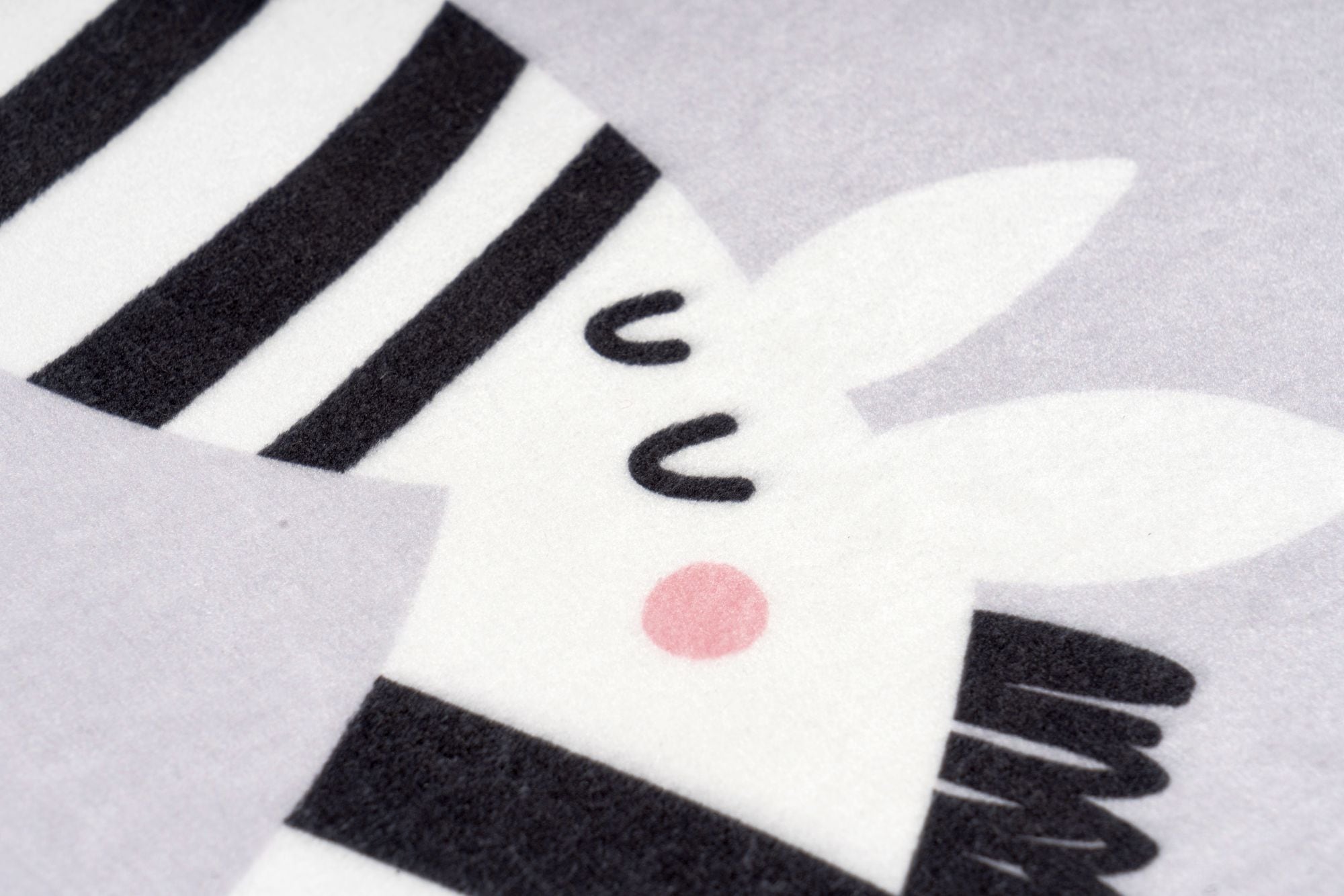 Kayoom Kinderteppich »Wonder 128« rechteckig 8 mm Höhe Kurzflor, Vegan, Fussbodenheizungsgeeignet, Zebra