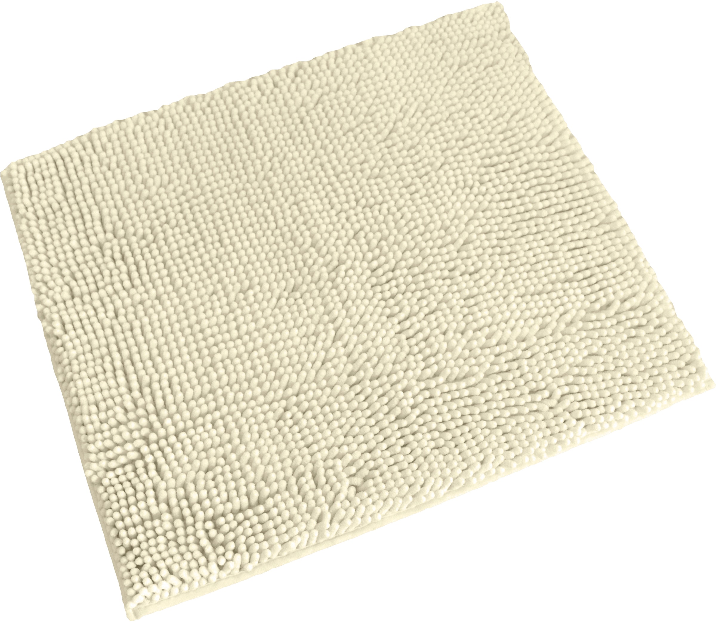 Image of KiNZLER Badematte "Chenille, Badvorleger, Badezimmer Teppich" Höhe 18 mm rutschhemmend beschichtet fussbodenheizungsgeeignet Badteppich, Uni Farben, weich, als rechteckig & halbrund erhältlich