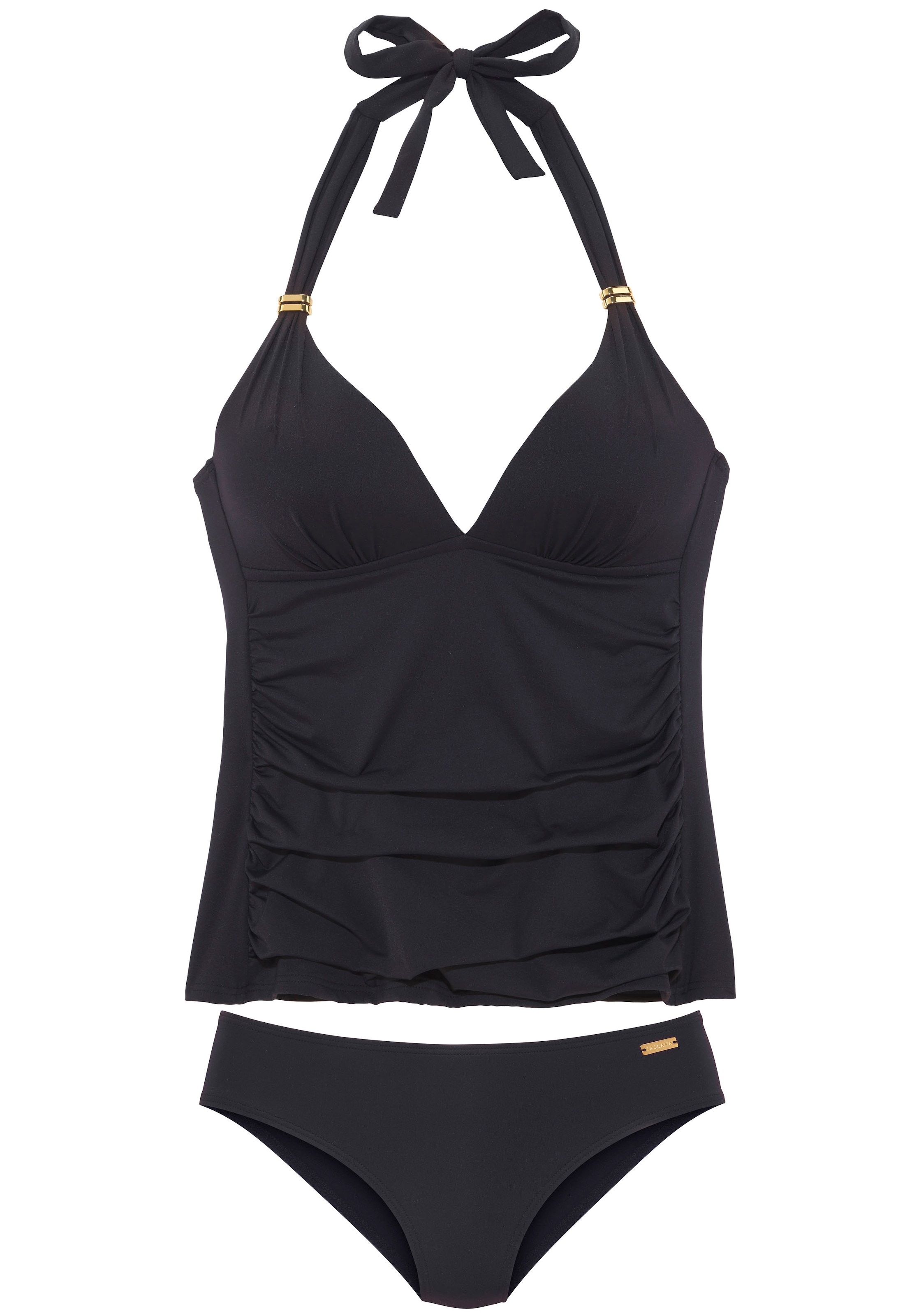 LASCANA Tankini »Toni« mit goldfarbenen Accessoires