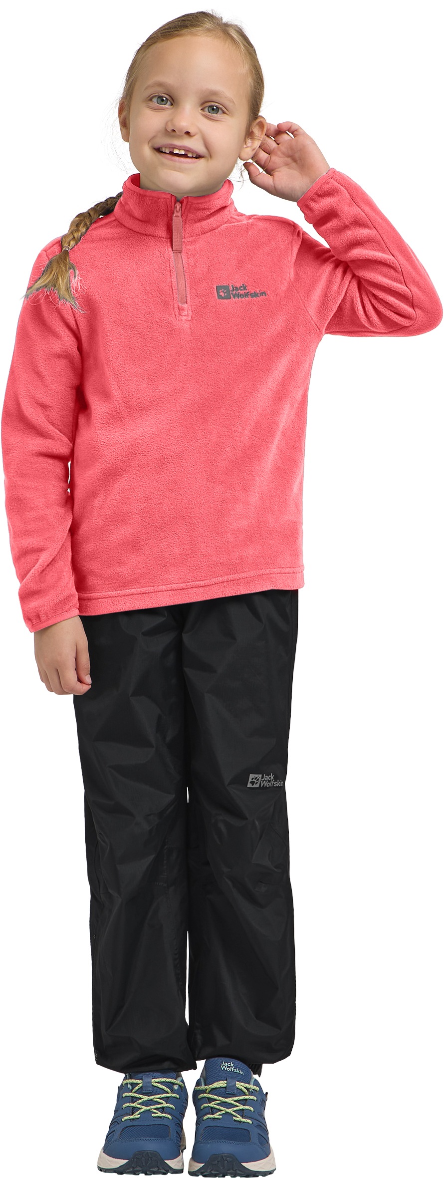 Image of Jack Wolfskin Stehkragenpullover "TAUNUS HALFZIP K" einfache Temperaturregulierung, wärmend, für Kinder