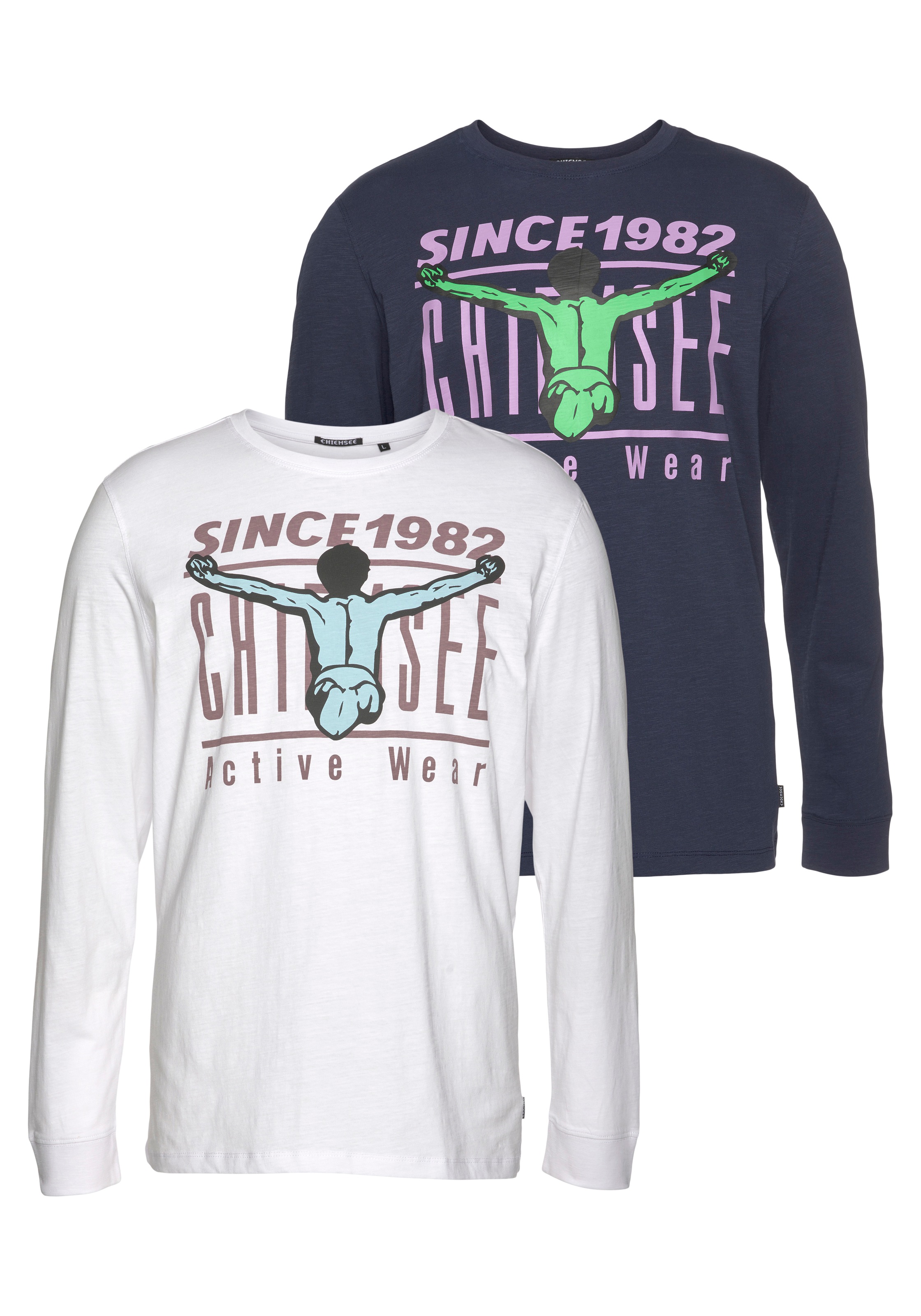 Image of Chiemsee Langarmshirt, (Packung, 2er-Pack) bei Ackermann Versand Schweiz